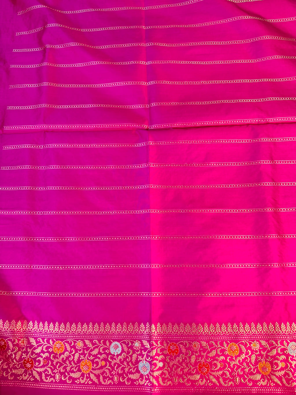 Pure Kora Silk Handloom Banarasi Saree