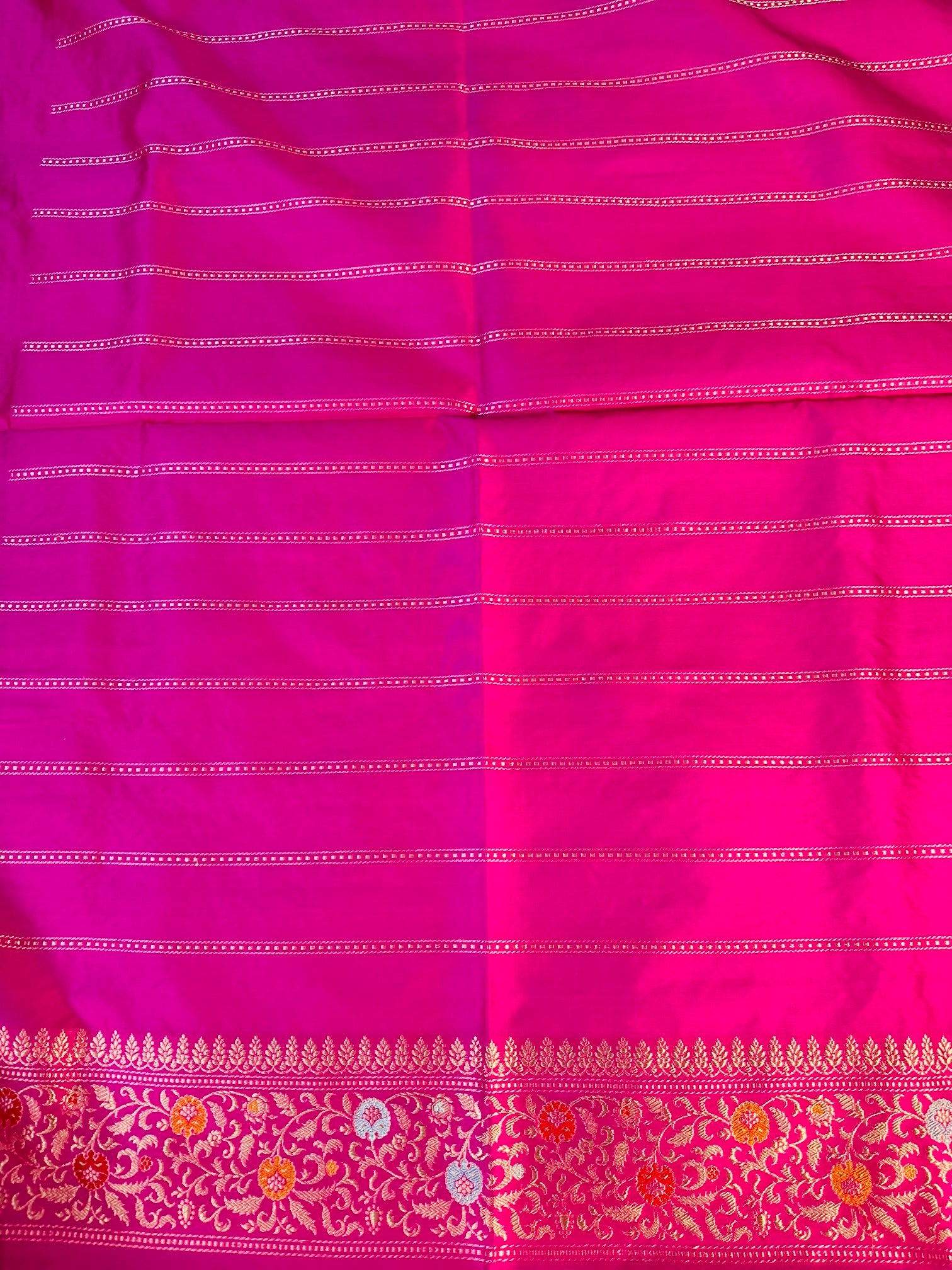 Pure Kora Silk Handloom Banarasi Saree