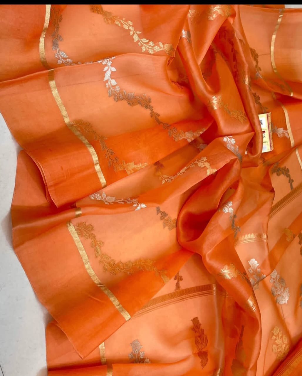Pure Kora Silk Handloom Banarasi Saree with Intricate Kadhwa Sona Rupa Zari | Wedding & Festive Wear | 100% Authentic from Banaras