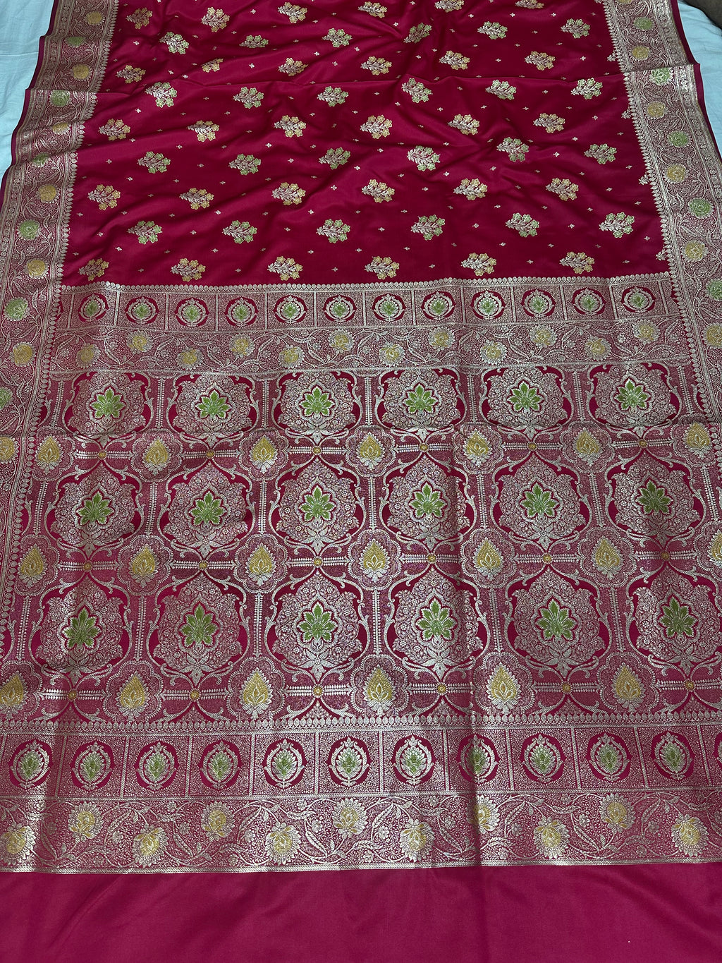 Premium Satin Silk Banarasi Saree