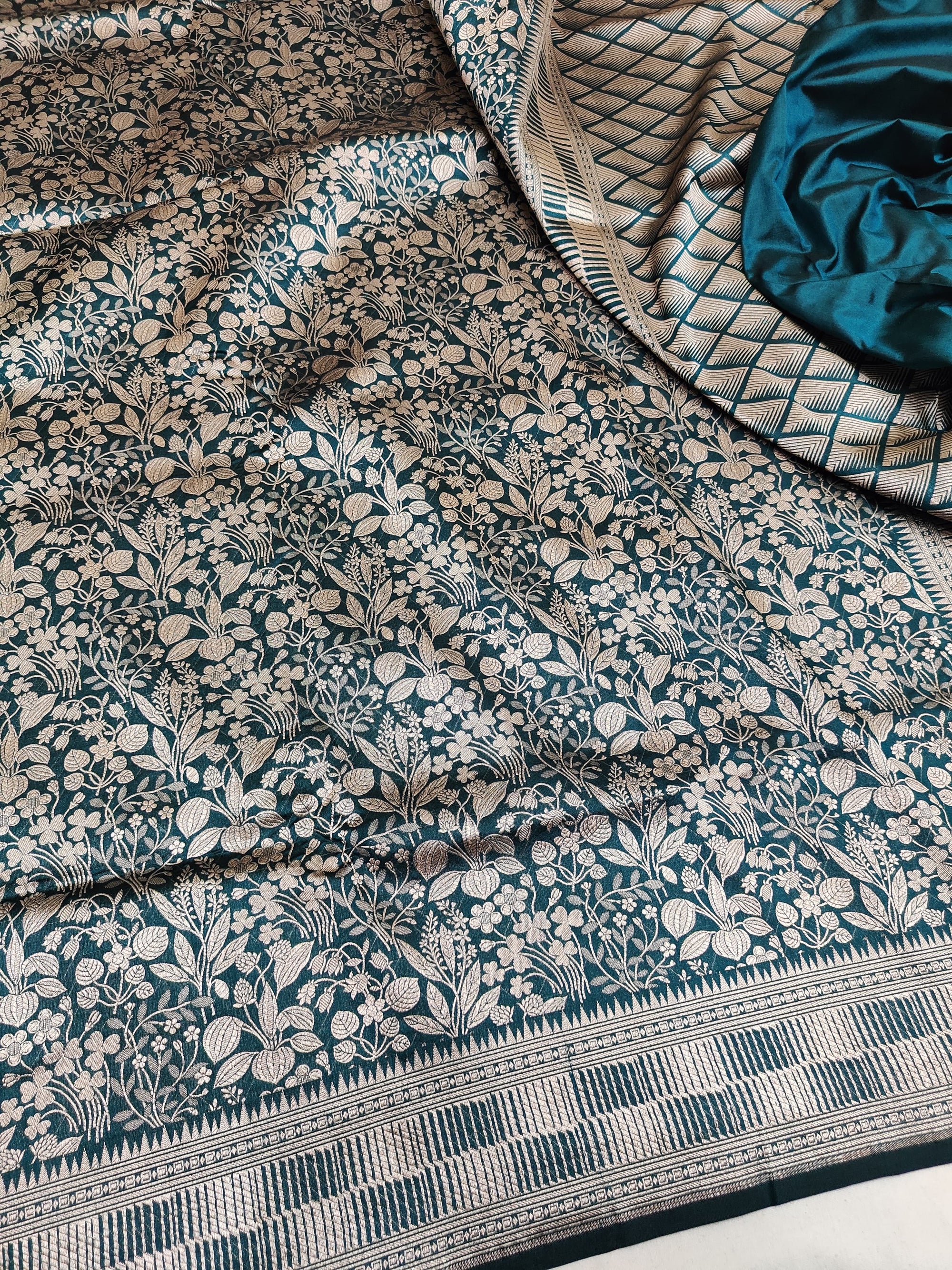 Pure Katan Silk Brocade Saree
