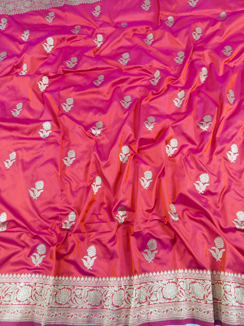 Pure Katan Silk Kadhwa Buta Handloom Saree