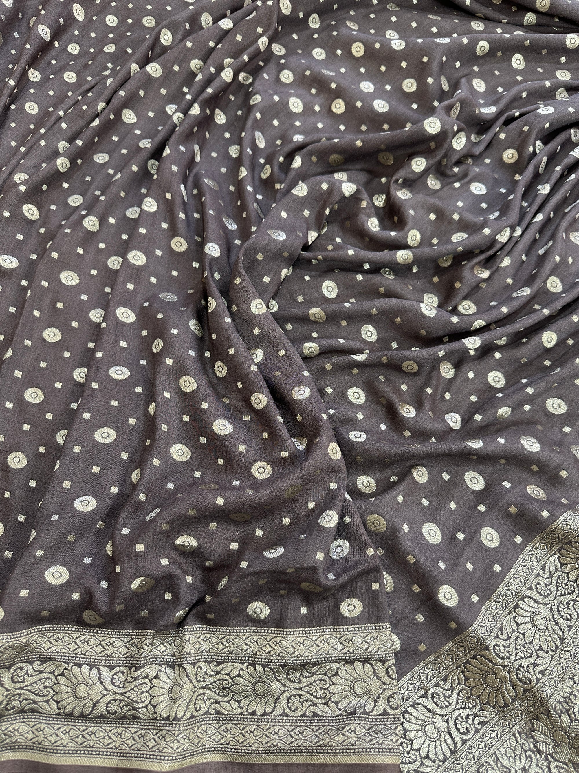 Pure Moonga Silk Banarasi Saree – Handwoven Elegance from Varanasi | Katan Banaras