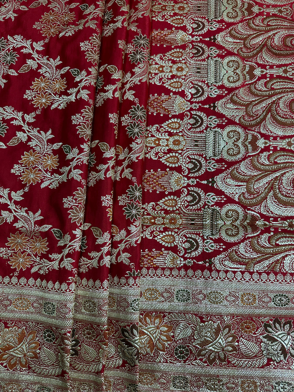 Pure Katan Silk Handloom Banarasi Bridal Saree
