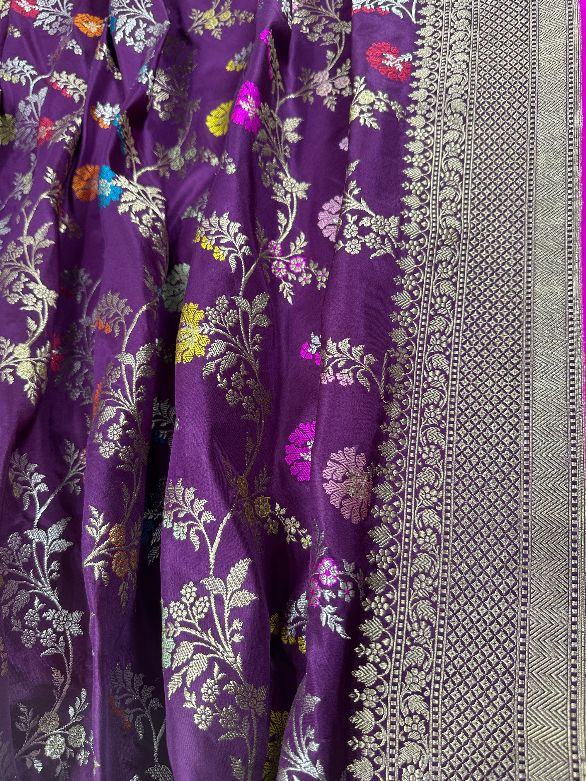 Pure Kora Silk Handloom Banarasi Sareee