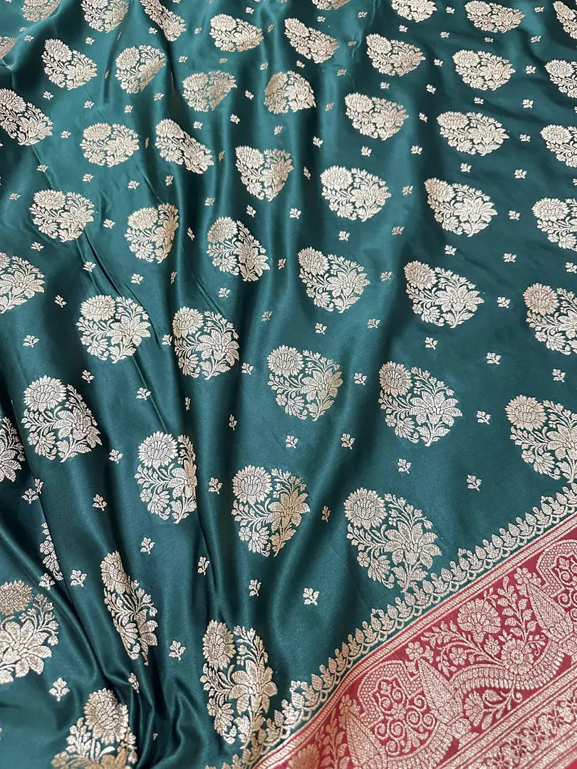 Premium Satin Katan Silk Saree | Banarasi