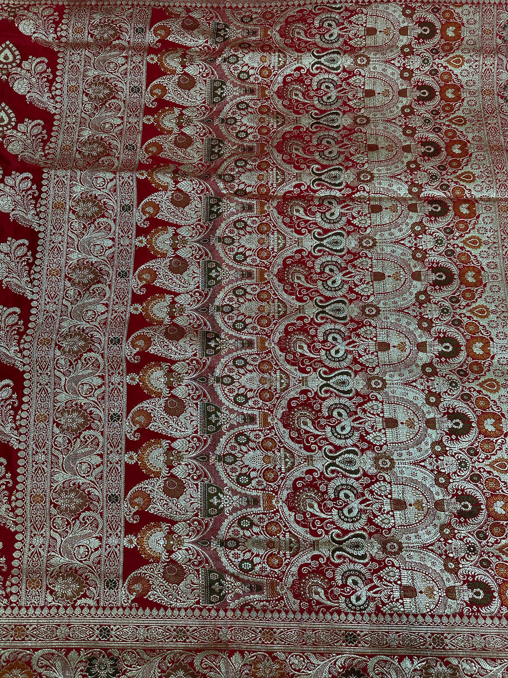 Pure Katan Silk Handloom Banarasi Bridal Saree