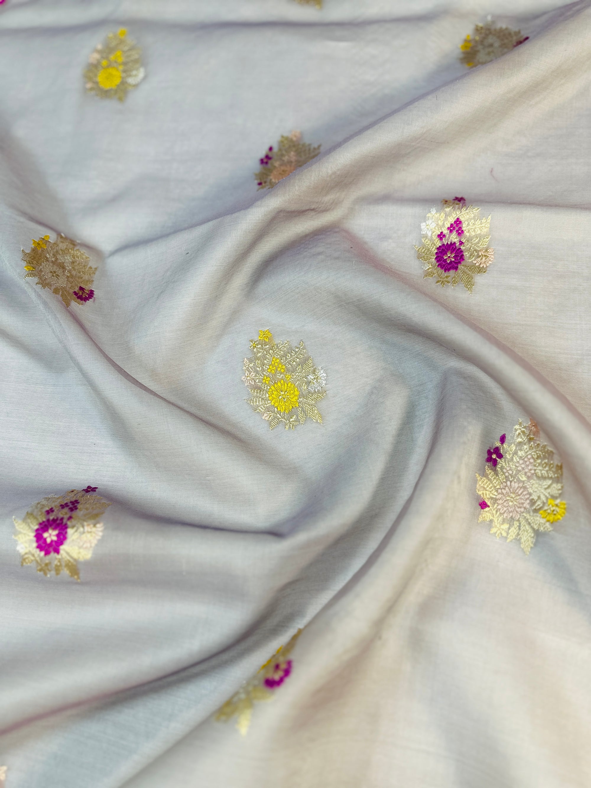 Pure Kora Silk Handloom Banarasi Saree