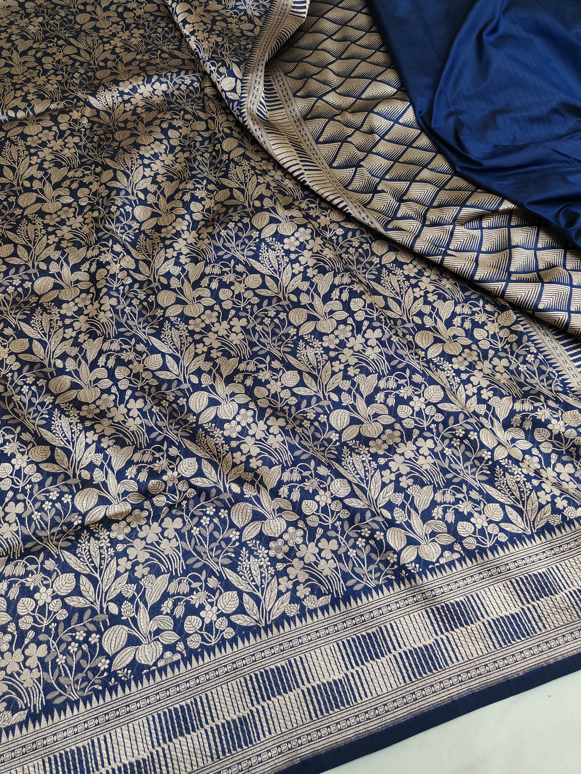 Pure Katan Silk Brocade Saree