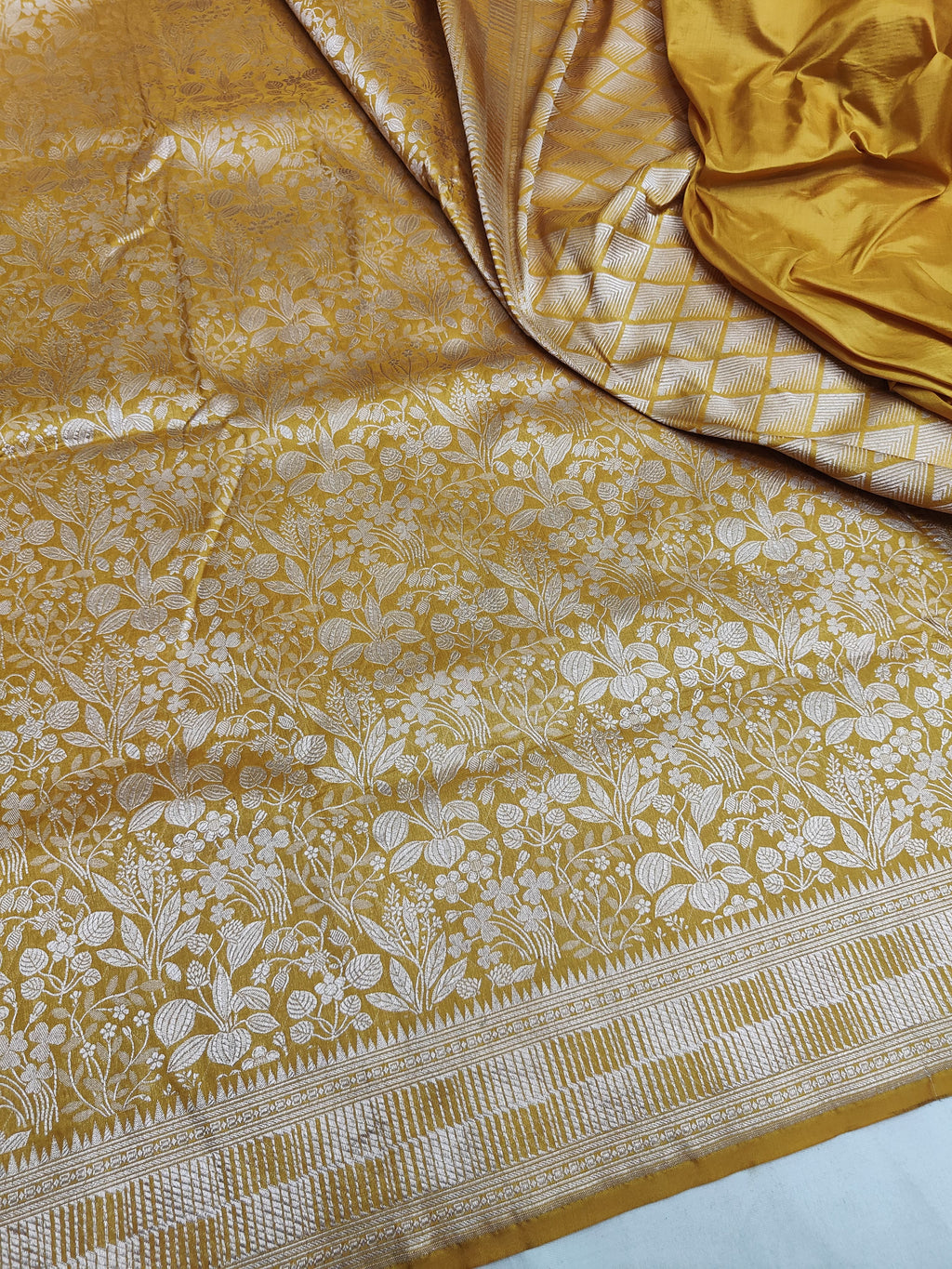 Pure Katan Silk Brocade Saree