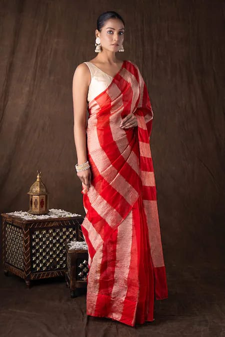 Pure Kora Tissue silk saree