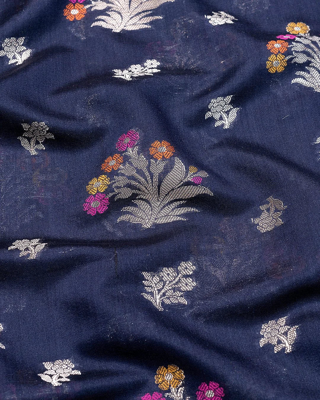 Pure Chiniya Silk Banarasi Saree | Antique Zari Jaal Woven Saree from Varanasi