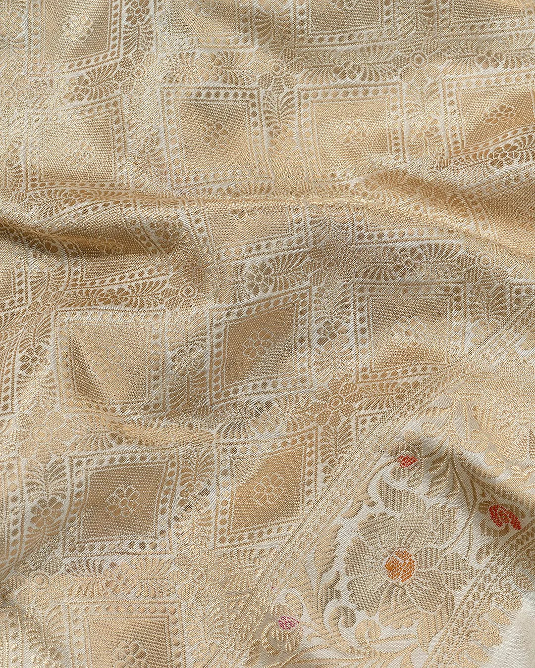 Pure Chiniya Silk Banarasi Saree | Vintage Zari Buta Woven Luxury Saree