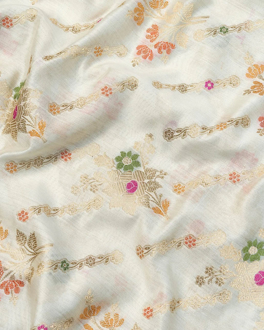 Pure Chiniya Silk Banarasi Saree | Vintage Zari Buta Woven Luxury Saree