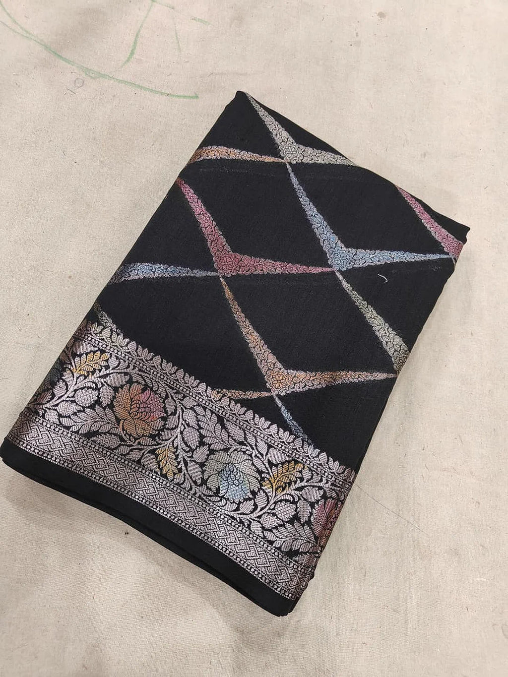 Pure Chiniya Silk Banarasi Saree | Resham Zari Woven Saree from Varanasi