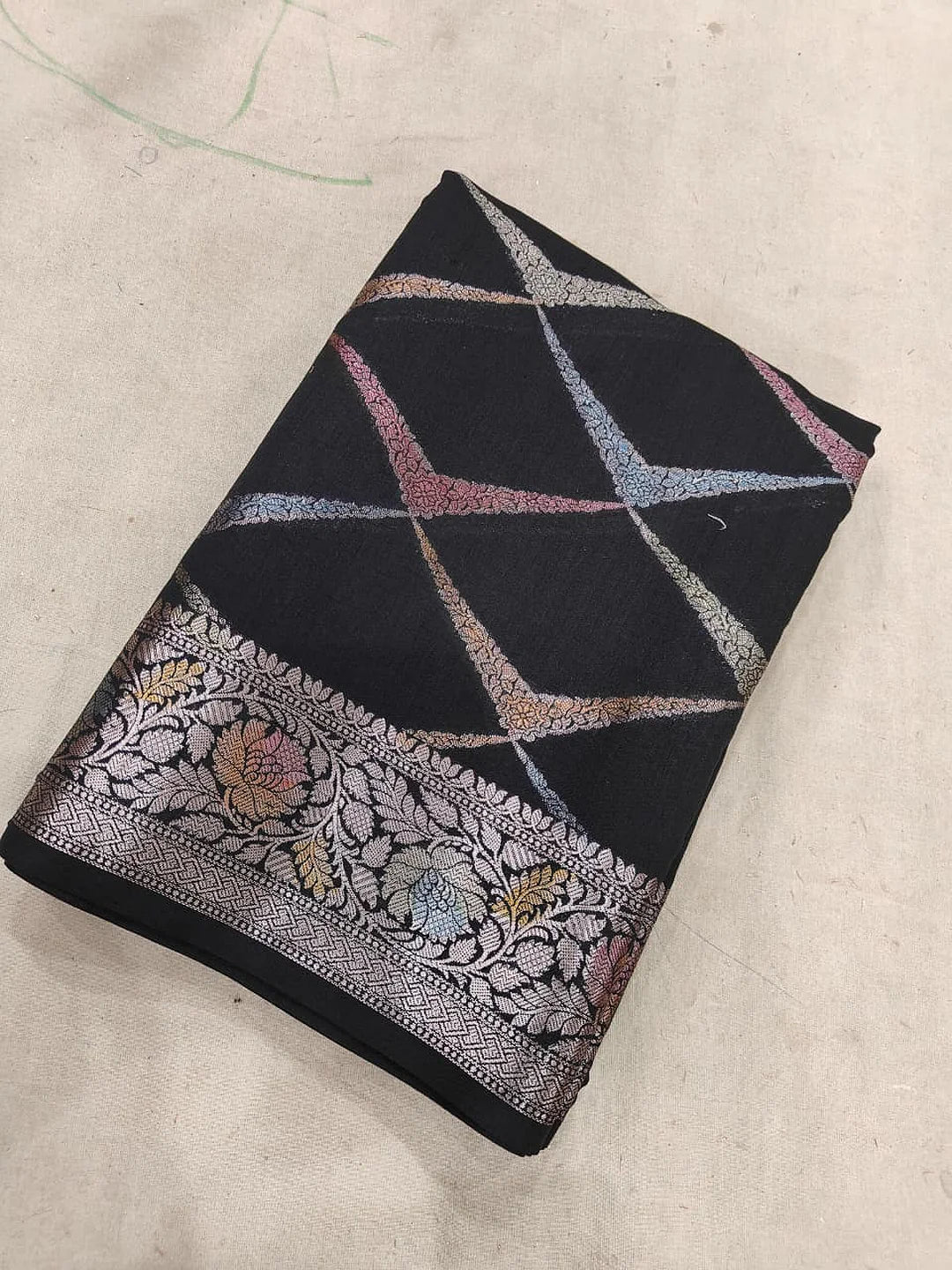 Pure Chiniya Silk Banarasi Saree | Resham Zari Woven Saree from Varanasi