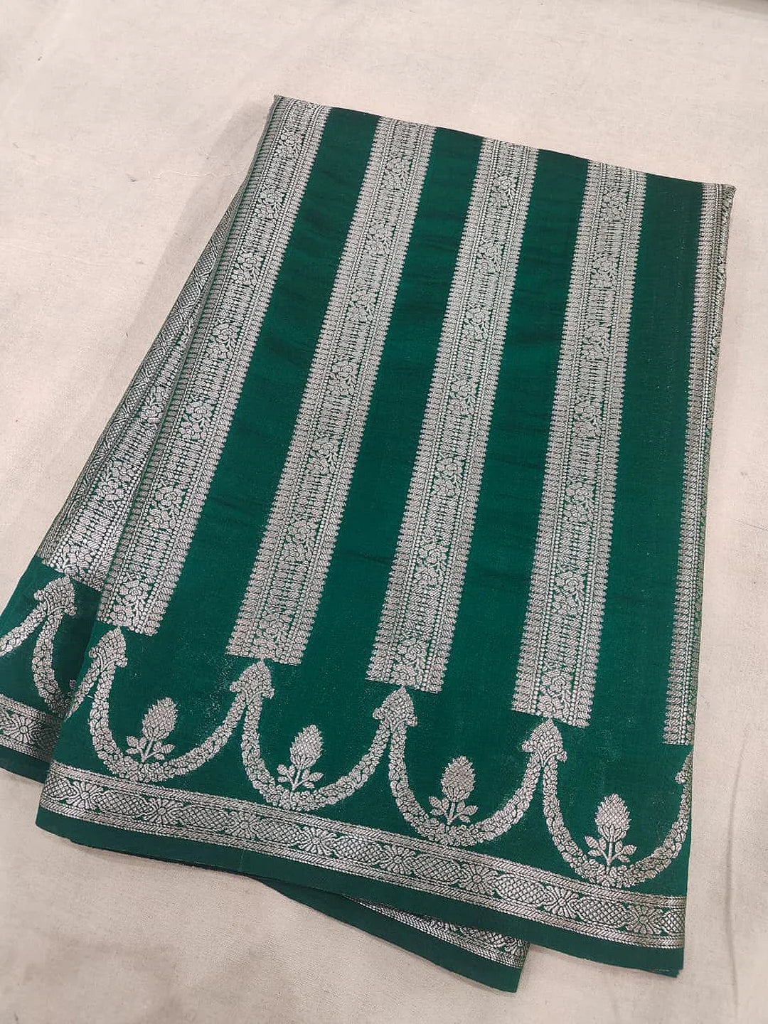 Pure Chiniya Silk Banarasi Saree | Paisley Zari Woven Luxury Saree from Varanasi