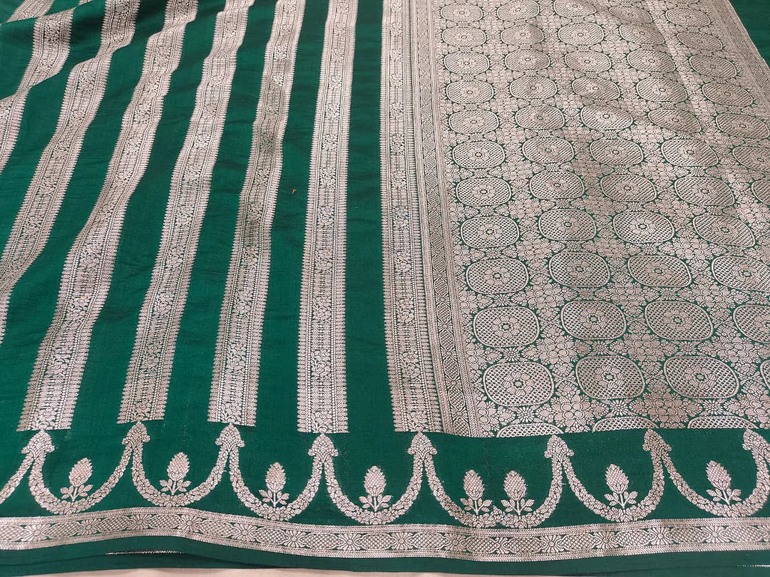 Pure Chiniya Silk Banarasi Saree | Paisley Zari Woven Luxury Saree from Varanasi