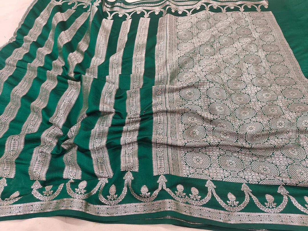 Pure Chiniya Silk Banarasi Saree | Paisley Zari Woven Luxury Saree from Varanasi