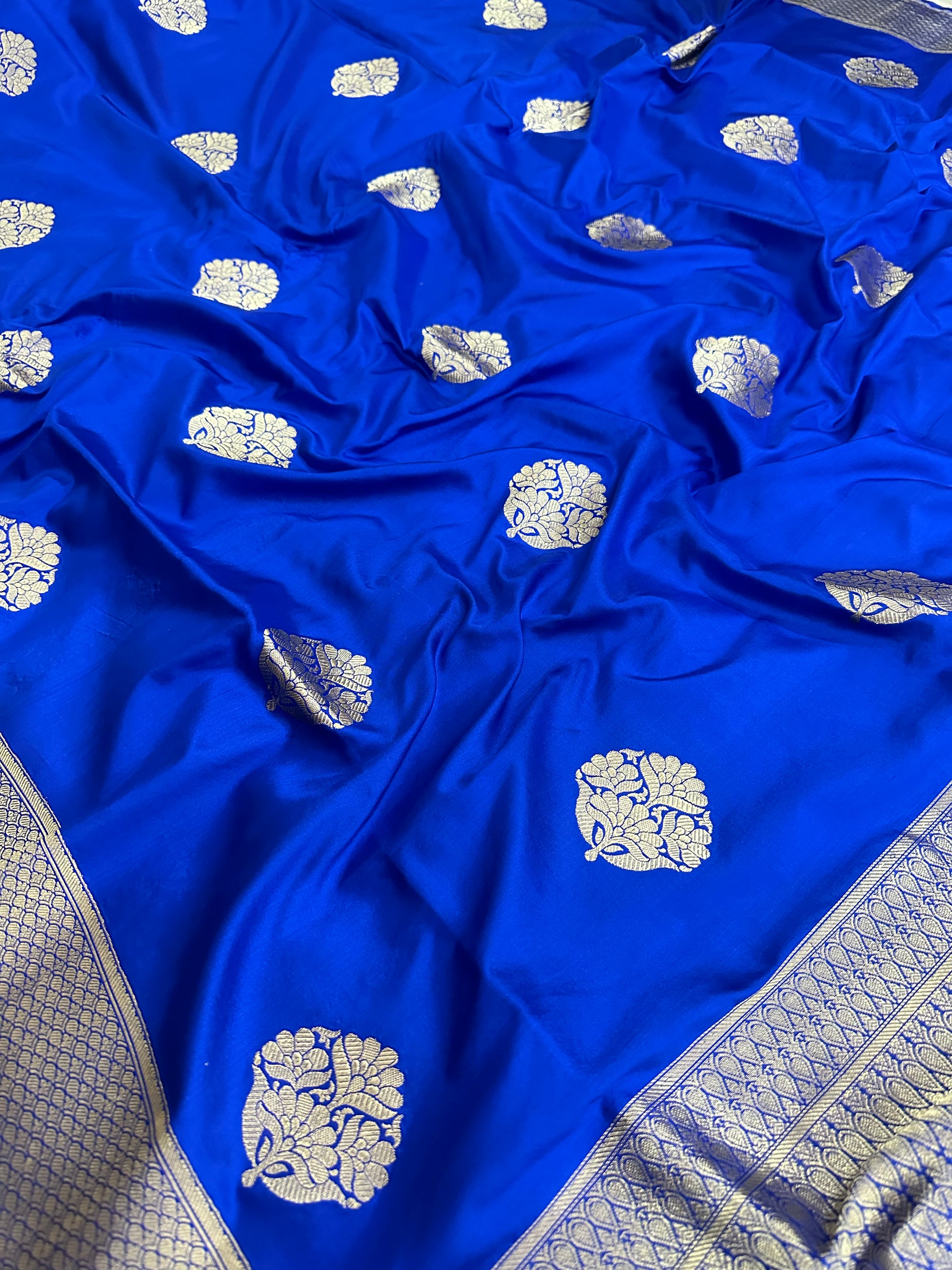 Pure Katan Silk Kadhwa Buta Handloom Saree – Real Zari Banarasi Masterpiece | Royal Weave Elegance