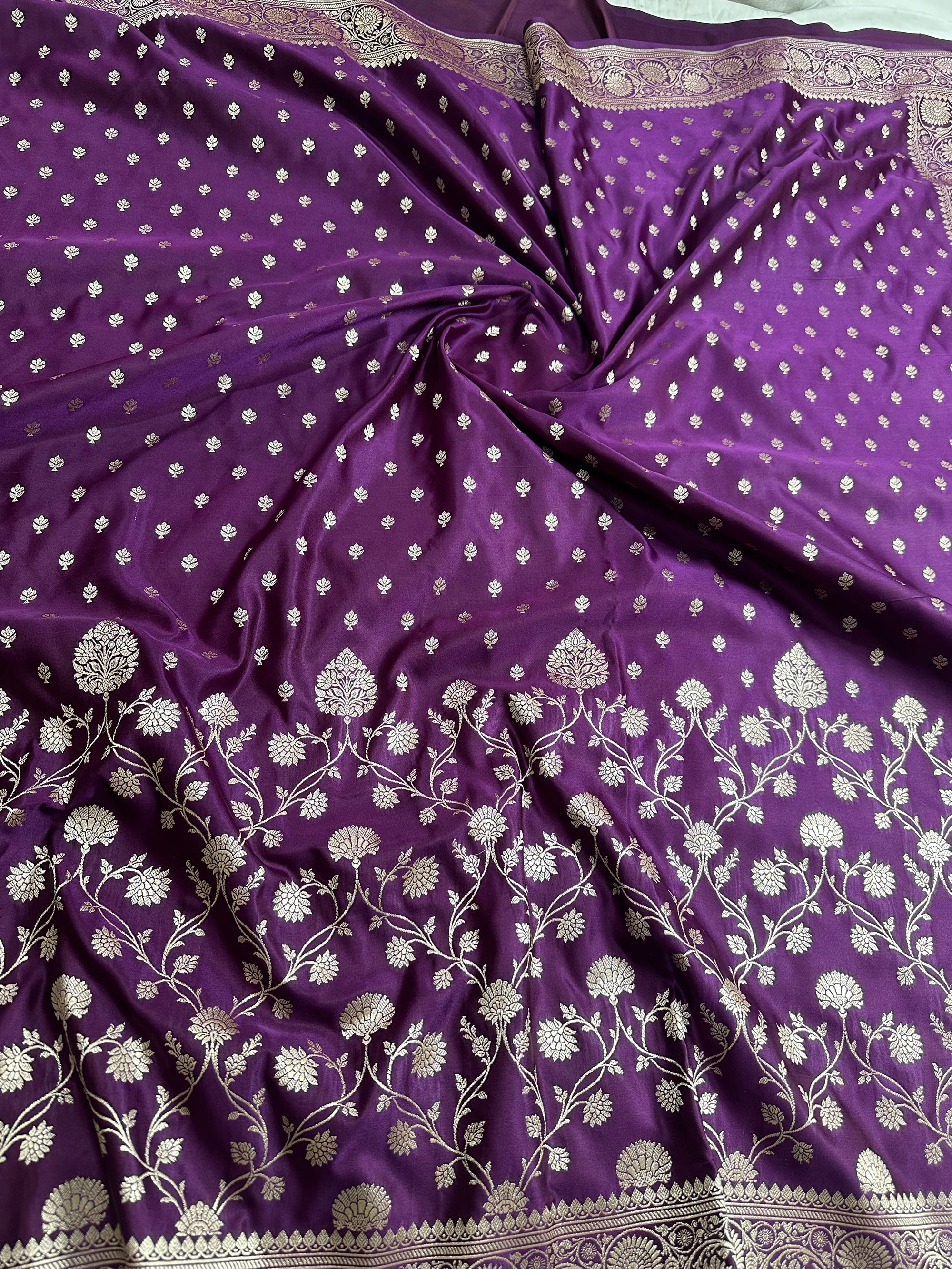 Premium Satin Silk Banarasi Saree