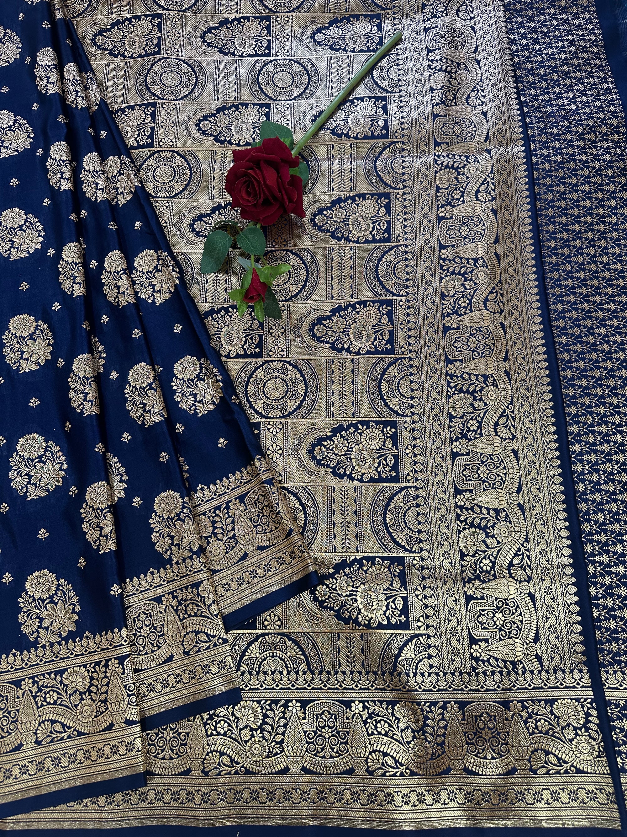Premium Satin Silk Banarasi Saree