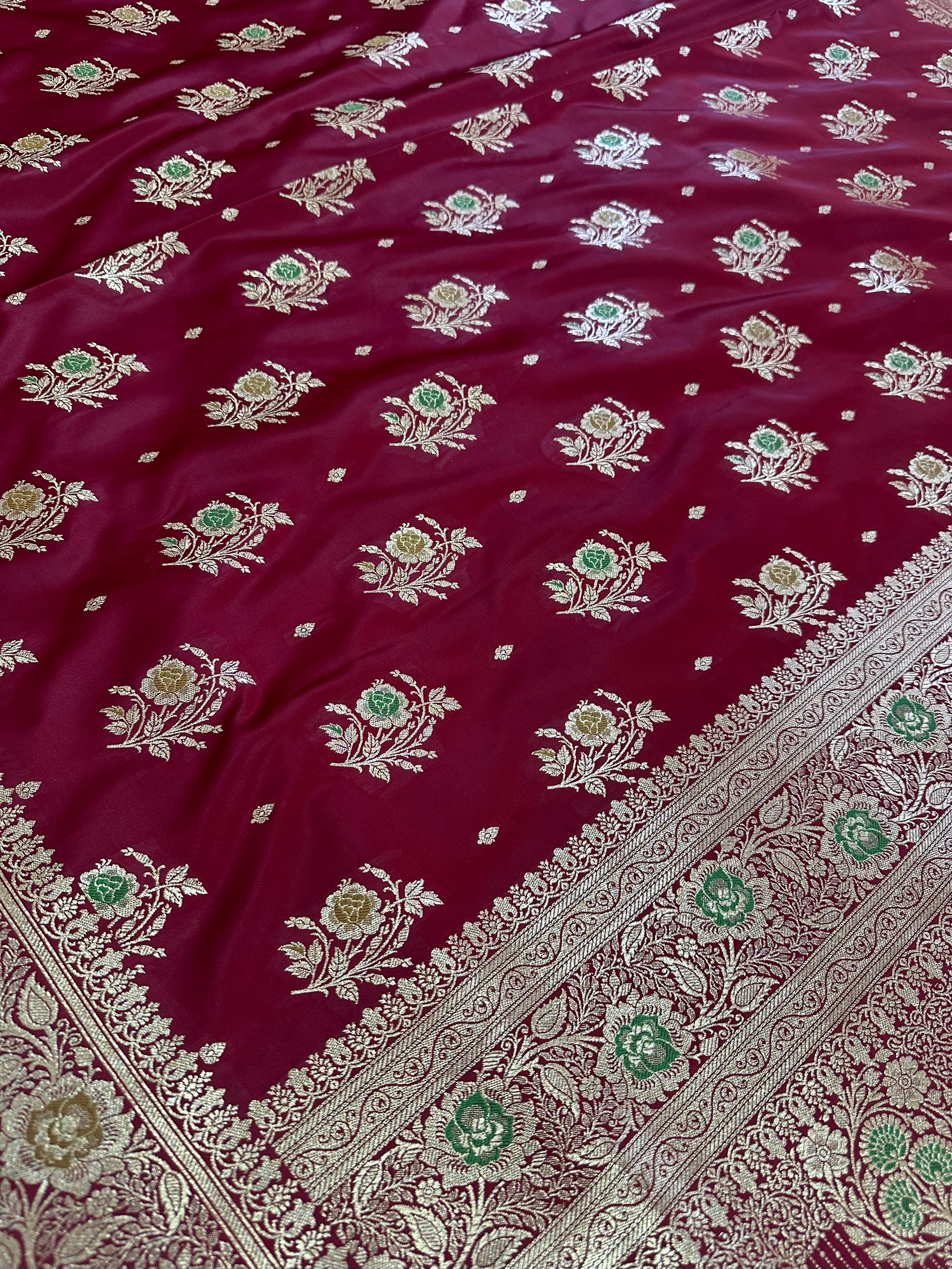 Premium Satin Silk Banarasi Saree