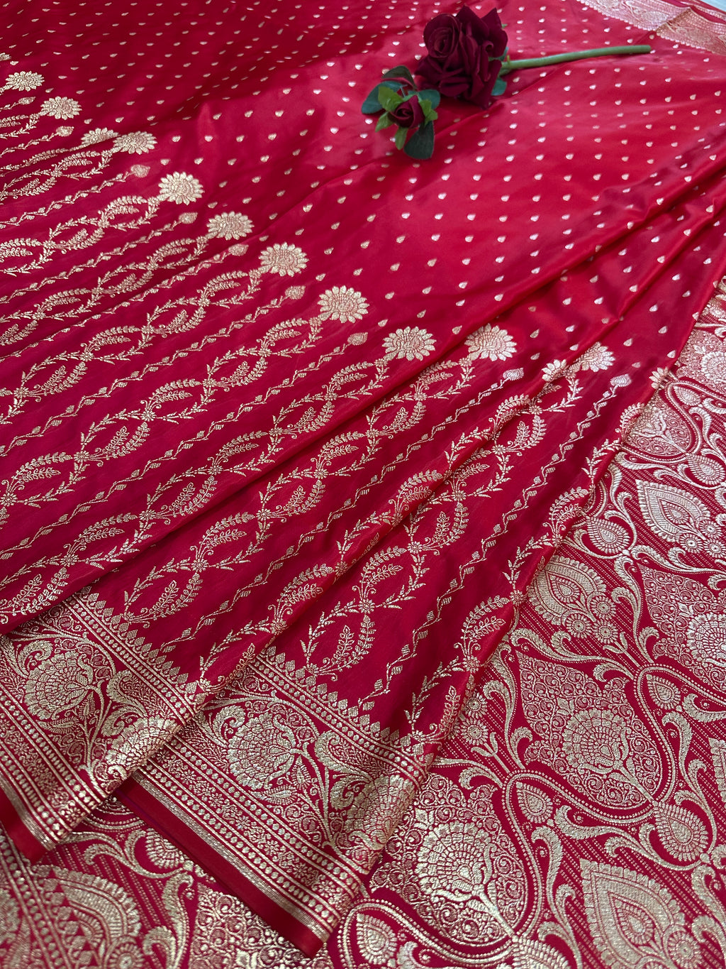 Premium Satin Silk Banarasi Saree