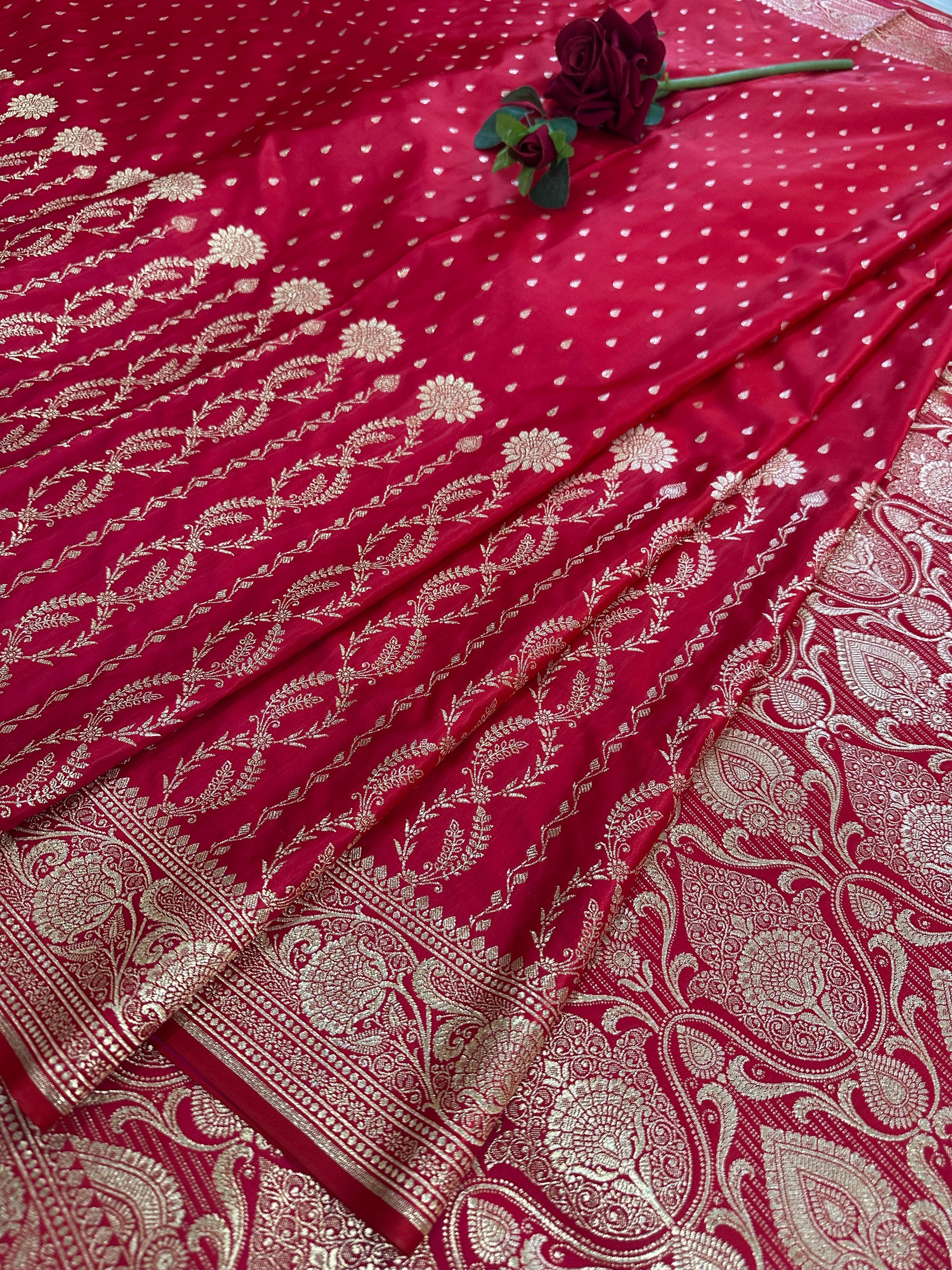 Premium Satin Silk Banarasi Saree