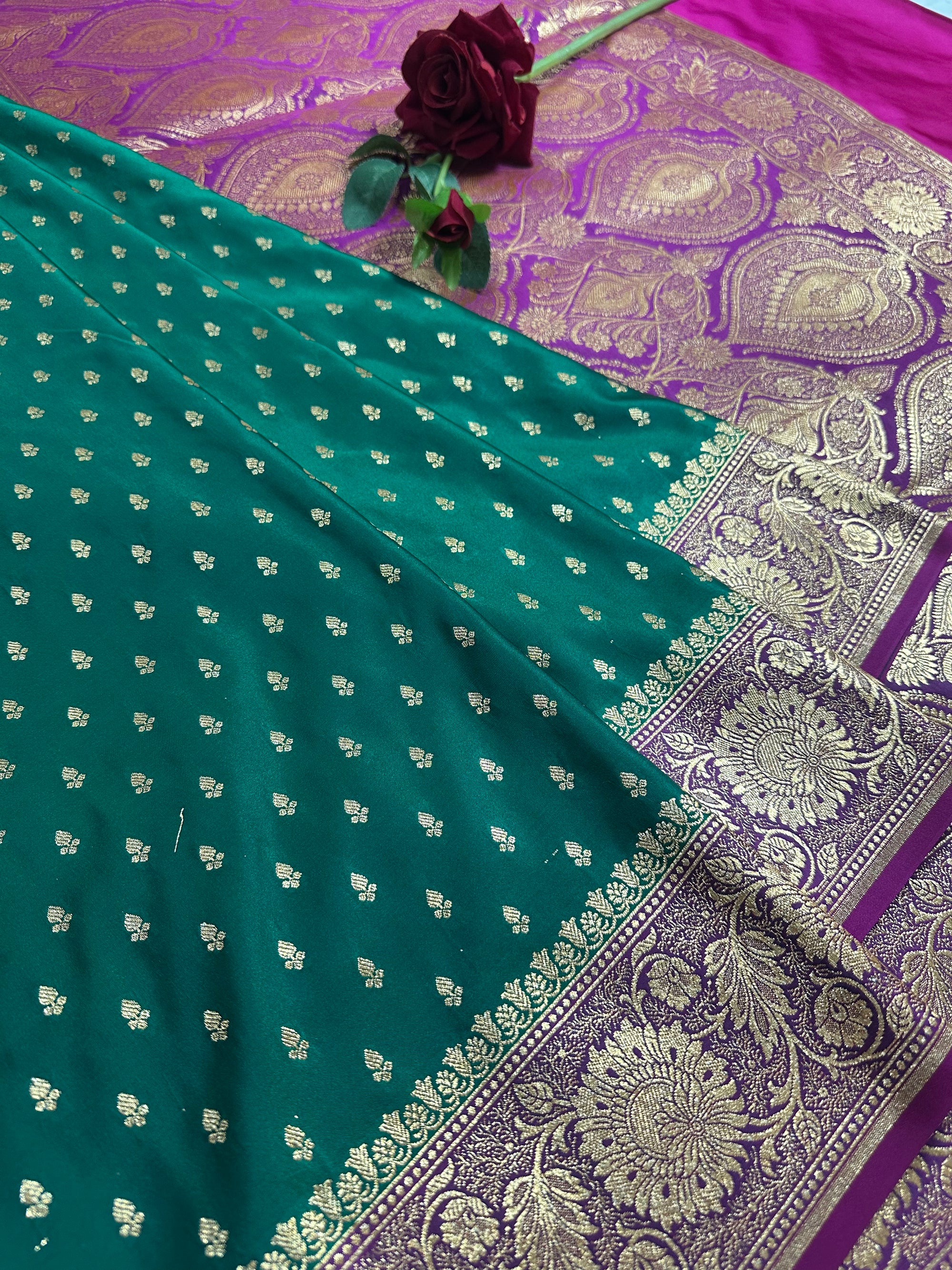 Premium Satin Silk Banarasi Saree