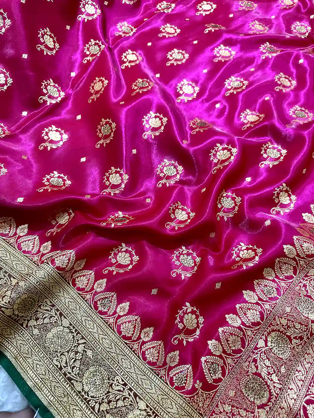Premium Satin Silk Banarasi Saree | Katan Banaras