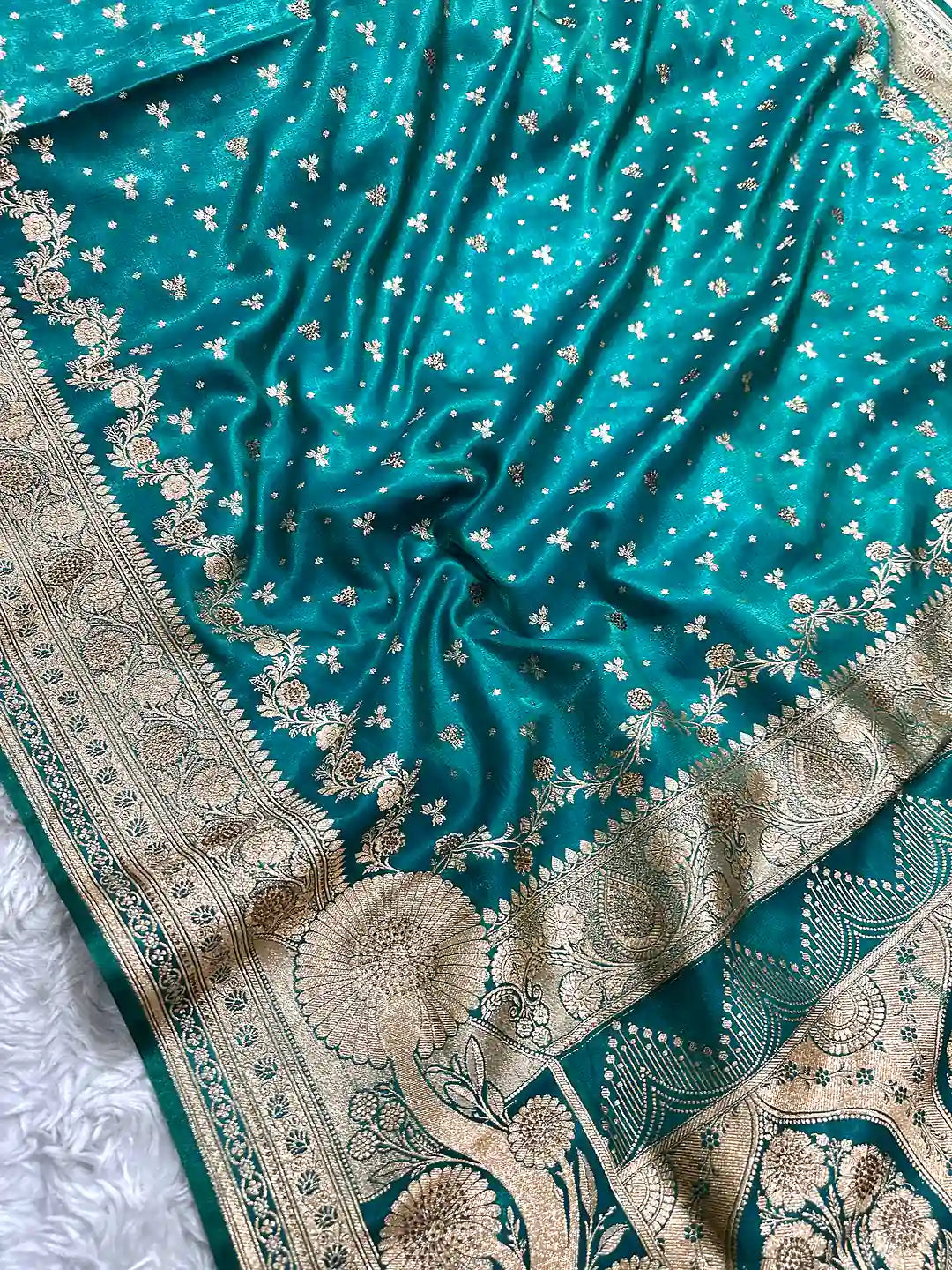 Premium Satin Silk Banarasi Saree | Katan Banaras