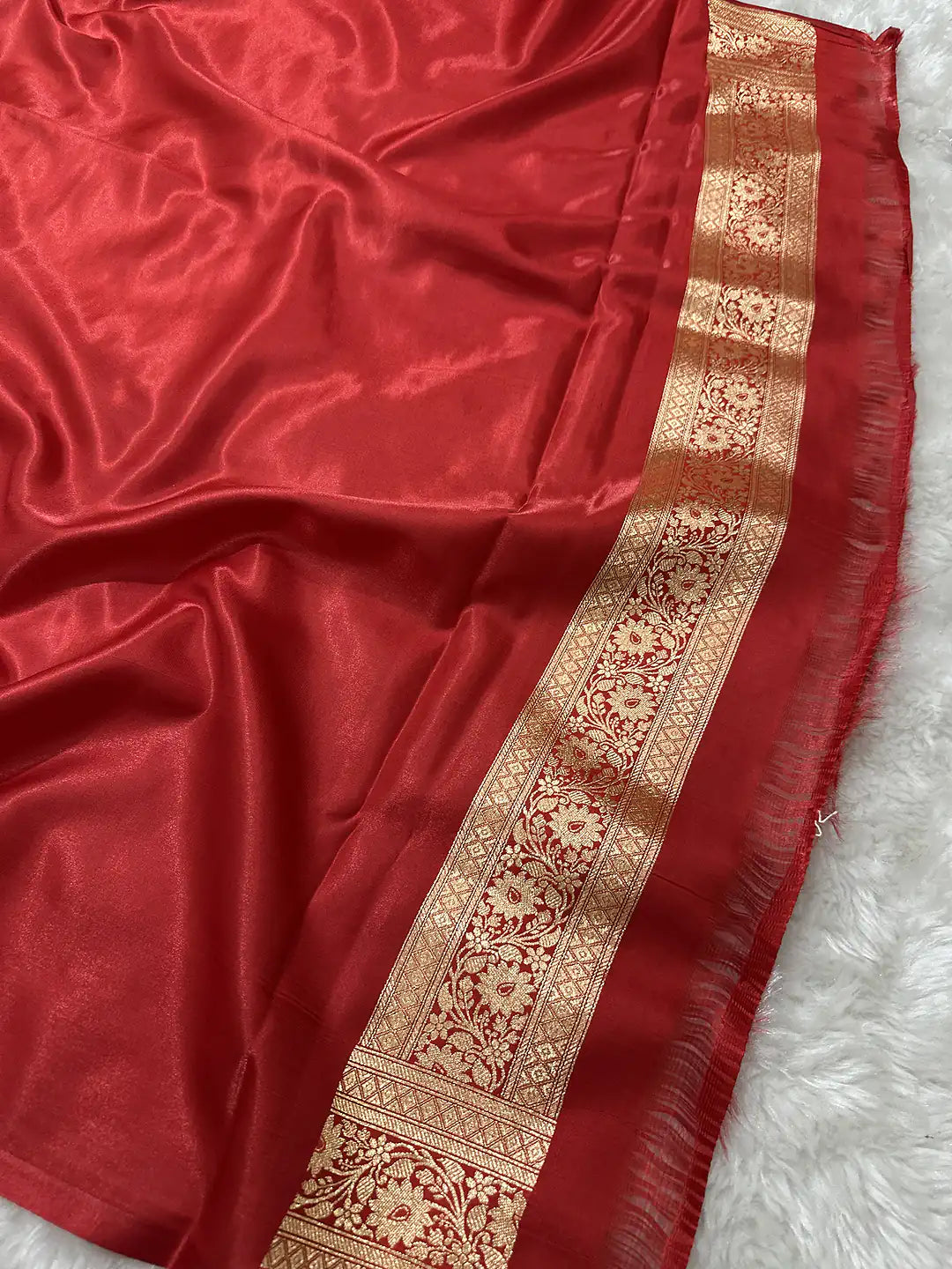 Premium Satin Silk Banarasi Saree | Katan Banaras