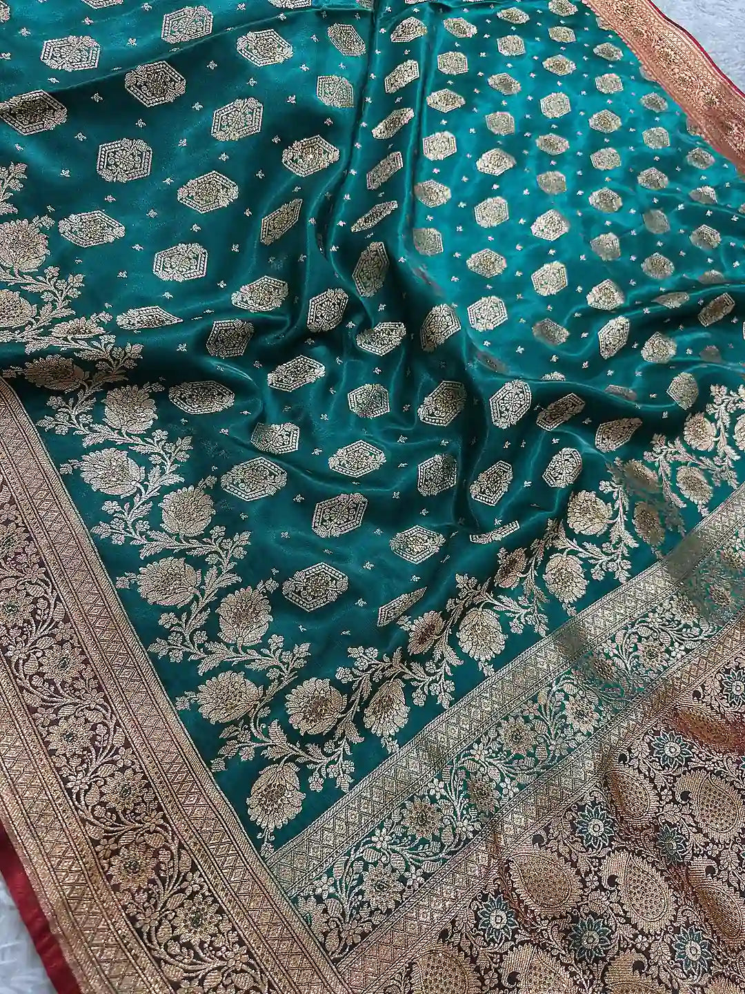 Premium Satin Silk Banarasi Saree | Katan Banaras