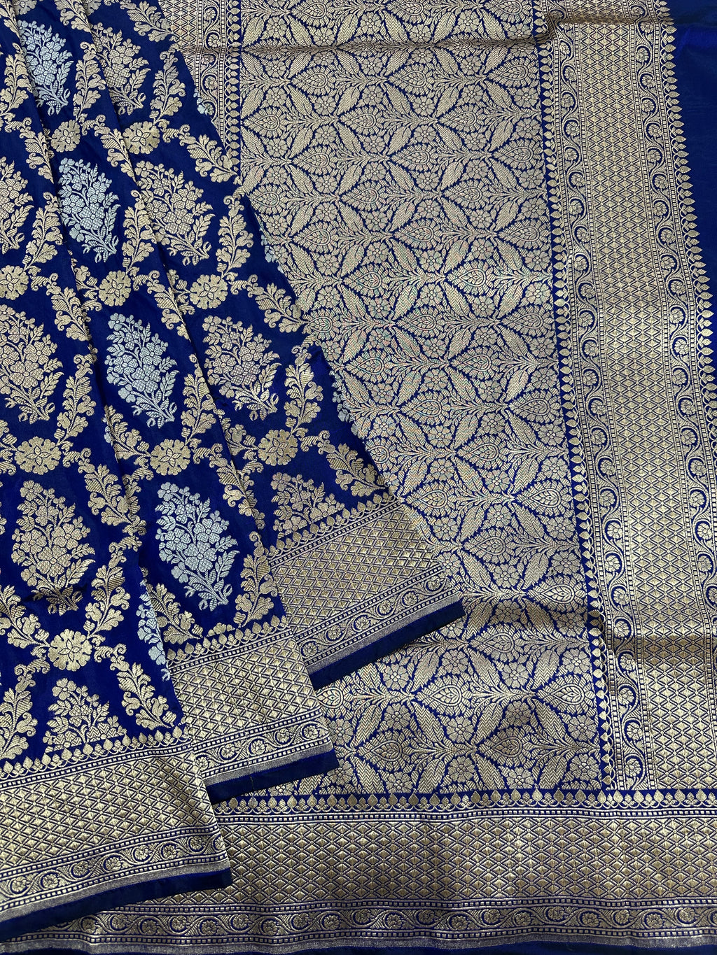 Pure Katan Silk Handloom Banarasi Saree with Sona Rupa Zari – Gold & Silver Zari Elegance from Banaras