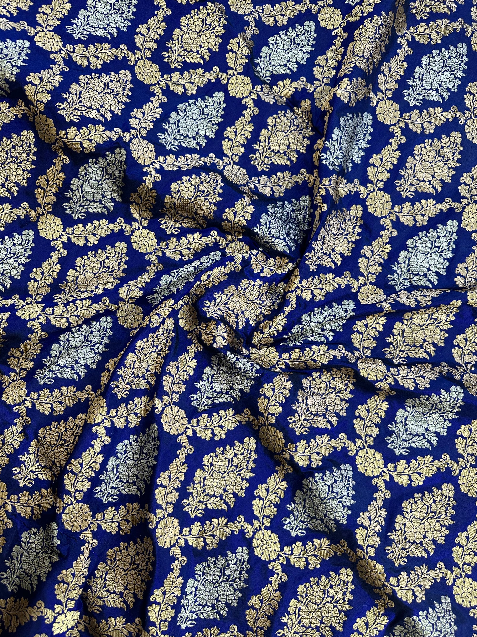 Pure Katan Silk Handloom Banarasi Saree with Sona Rupa Zari – Gold & Silver Zari Elegance from Banaras