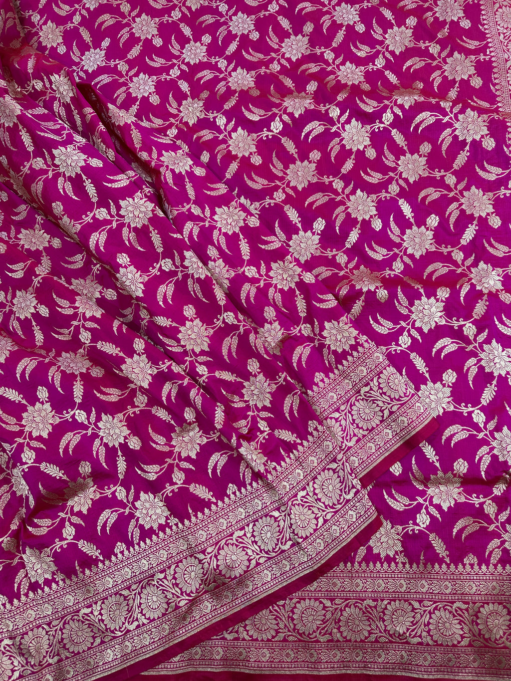 Pure Katan Silk Jaalwork Banarasi Saree