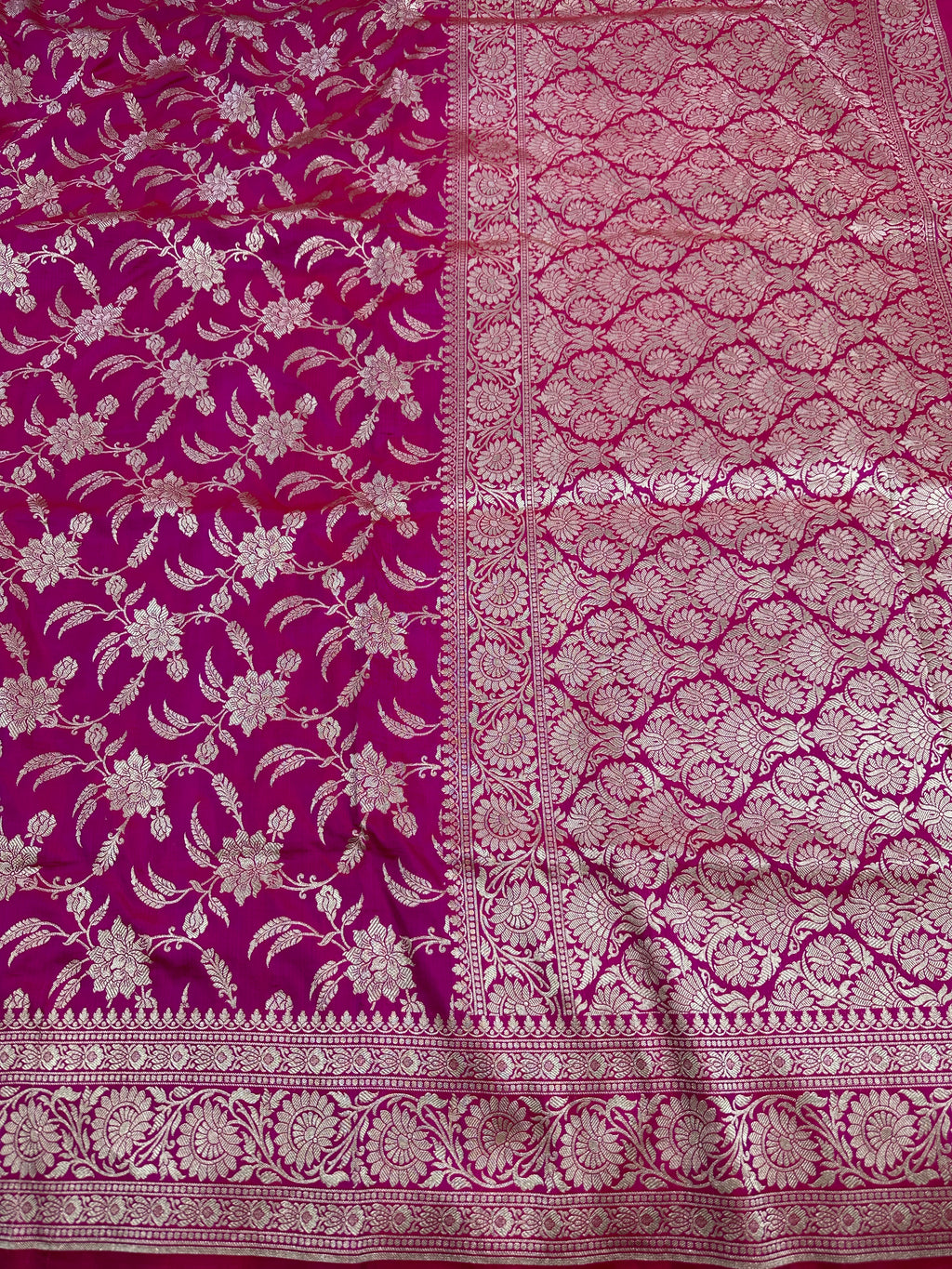 Pure Katan Silk Jaalwork Banarasi Saree
