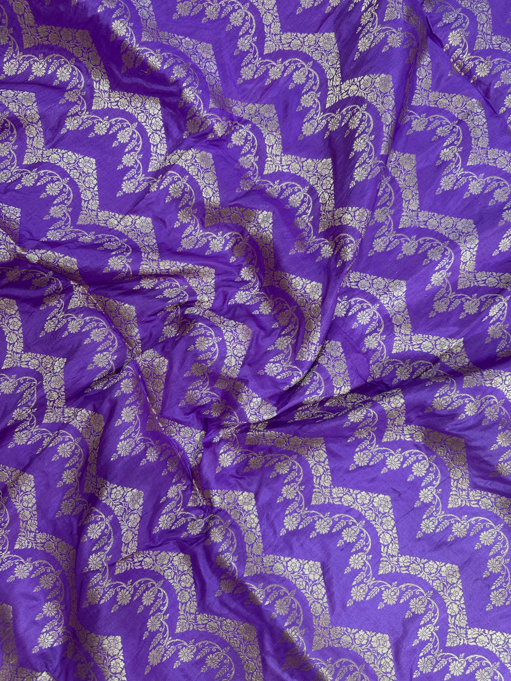 Luxurious Handloom Katan Silk Jaalwork Banarasi Saree – Soft Lavender - Katan Banaras