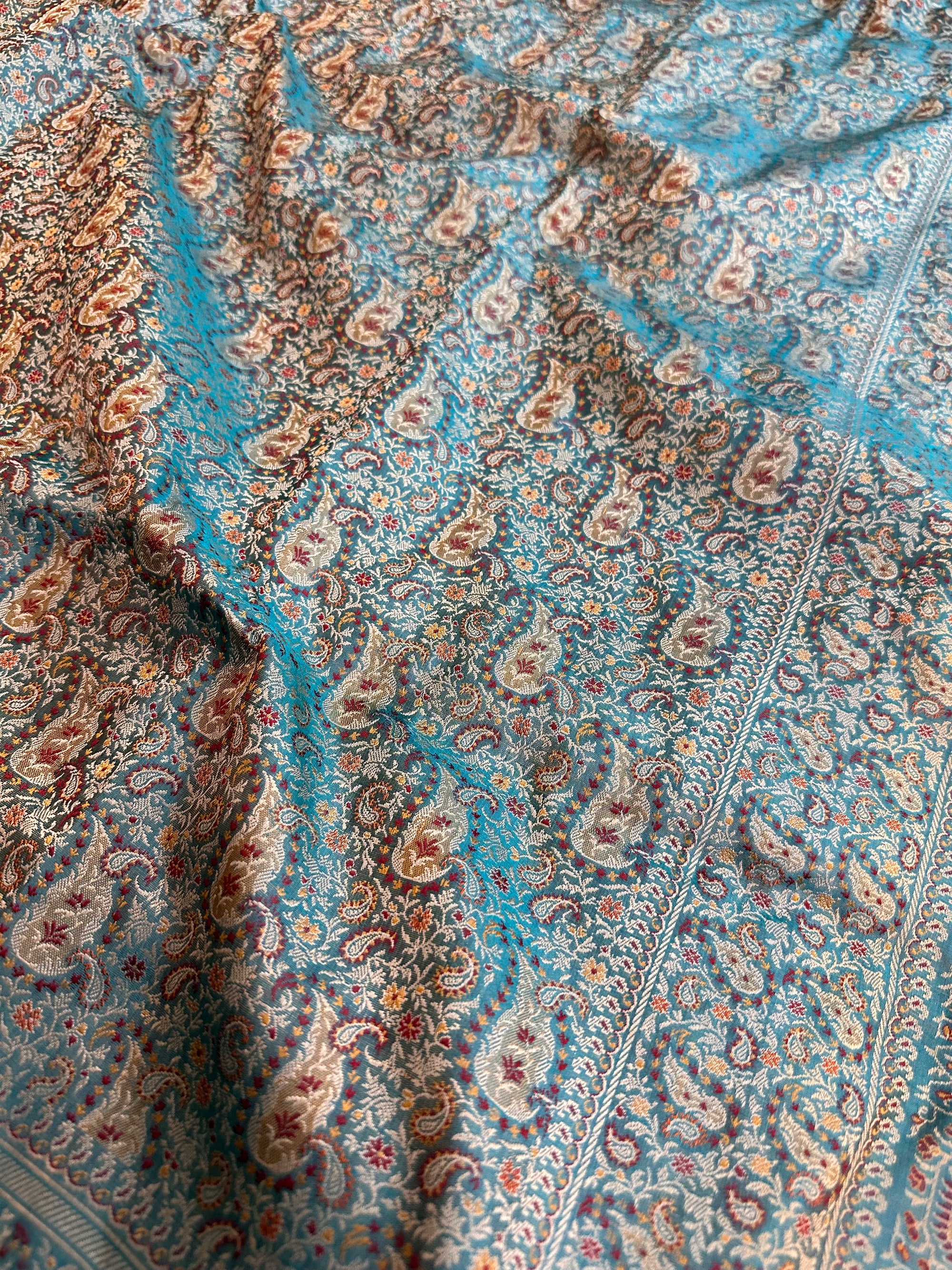 Pure Jamawar Tanchui Silk Handloom Saree – No Zari, Ultra Soft & Royal Weave | Banarasi Elegance