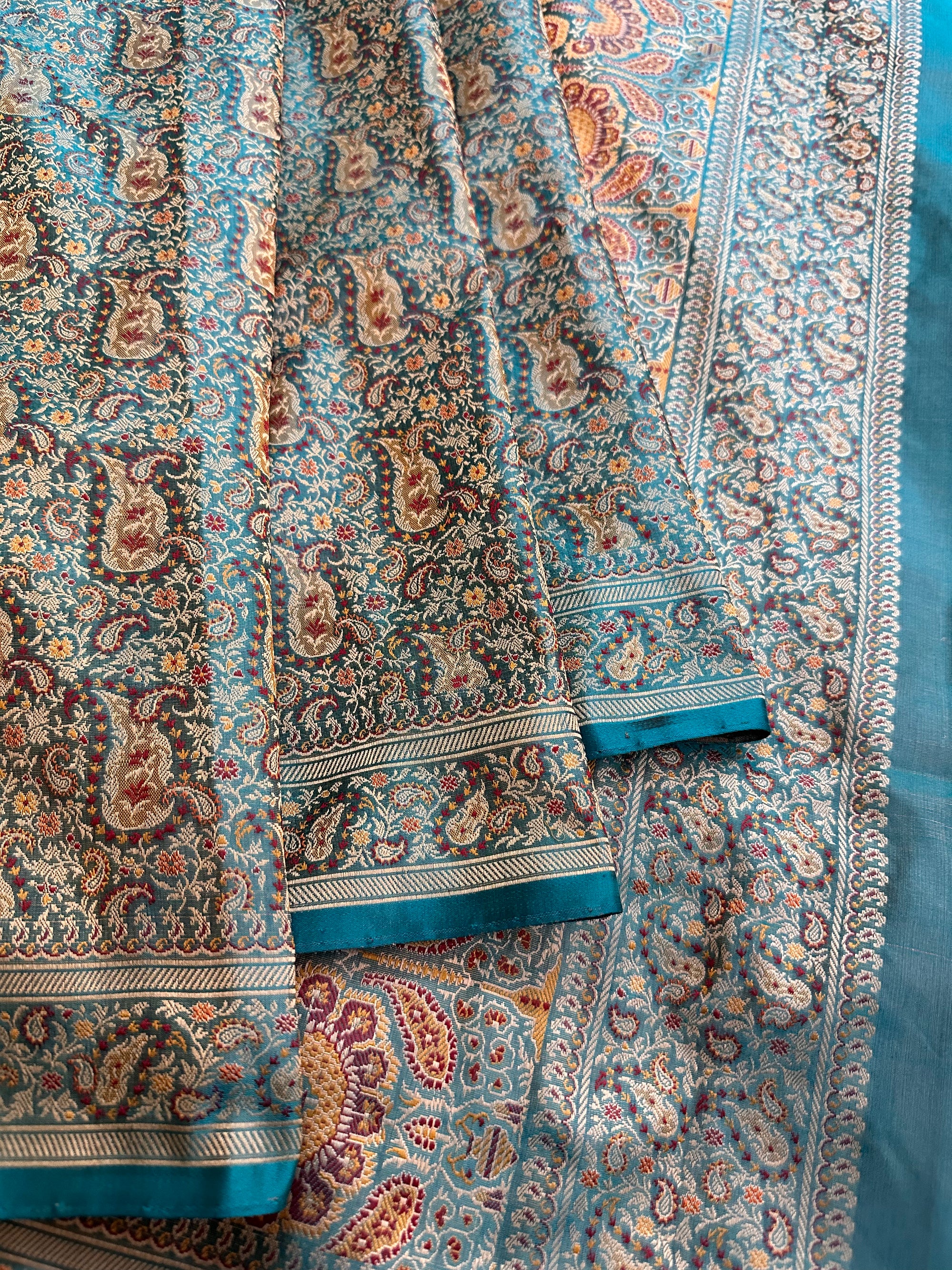 Pure Jamawar Tanchui Silk Handloom Saree – No Zari, Ultra Soft & Royal Weave | Banarasi Elegance