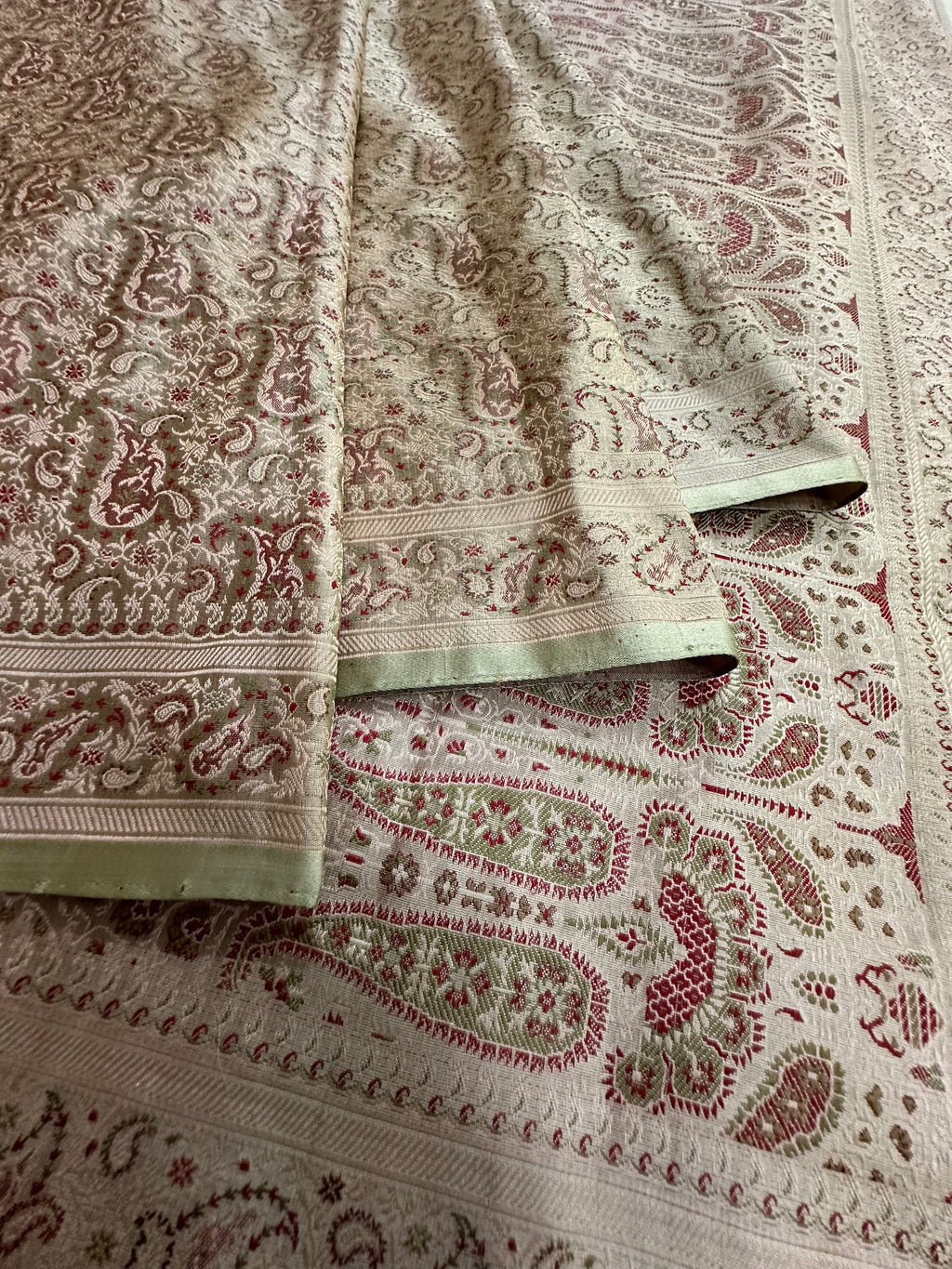 Pure Jamawar Tanchui Silk Handloom Saree – No Zari, Ultra Soft & Royal Weave | Banarasi Elegance