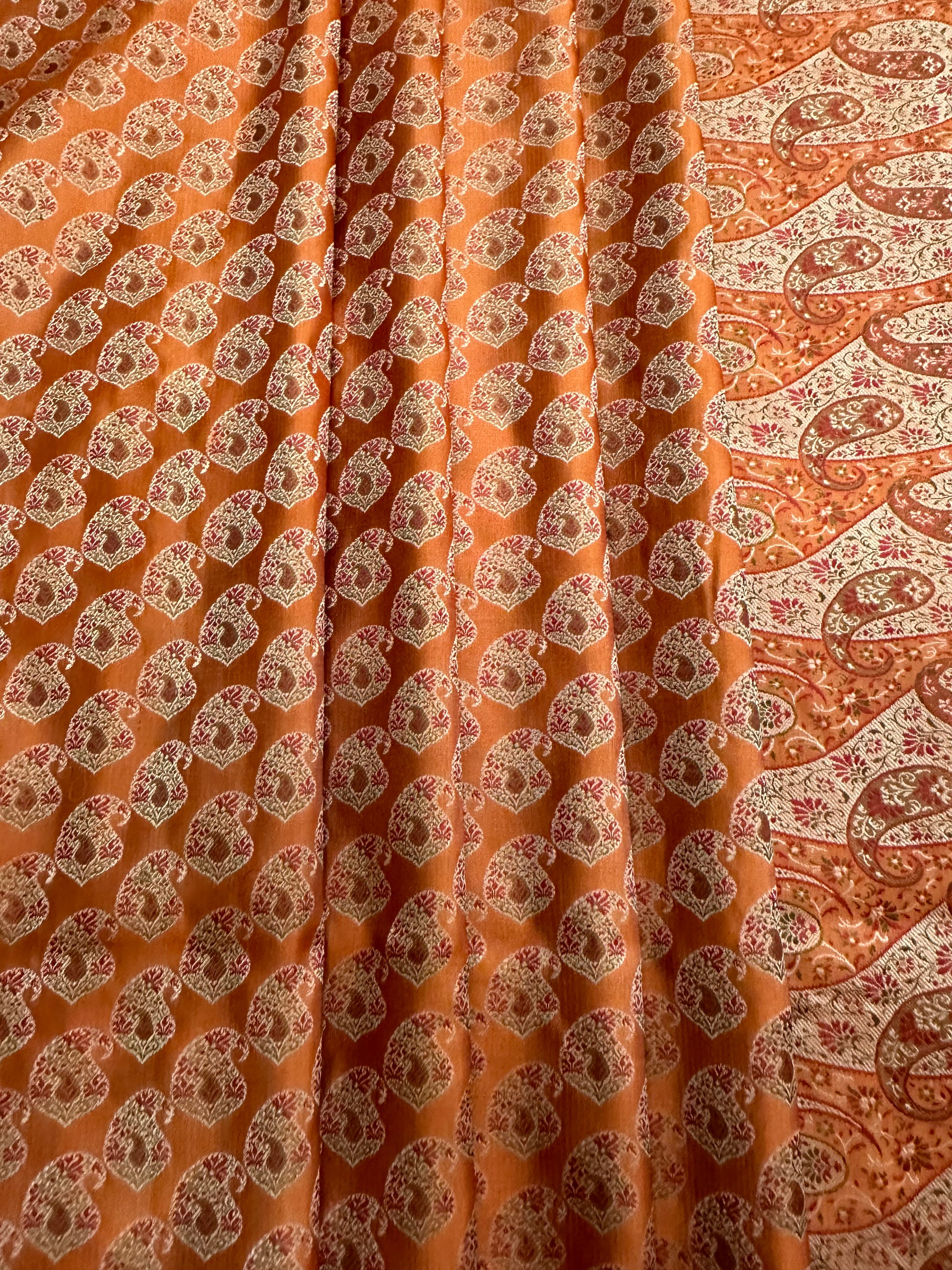 Pure Jamawar Tanchui Silk Handloom Saree – No Zari, Ultra Soft & Royal Weave | Banarasi Elegance