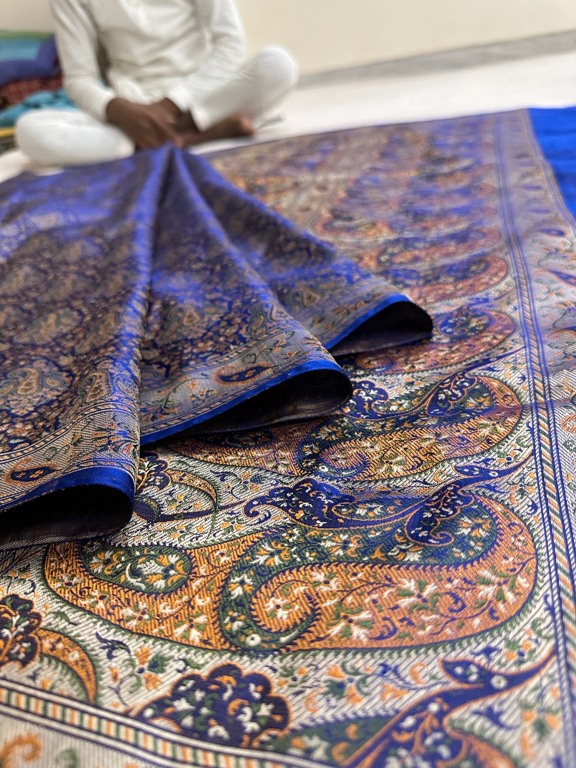 Pure Jamawar Tanchui Silk Handloom Saree – No Zari, Ultra Soft & Royal Weave | Banarasi Elegance