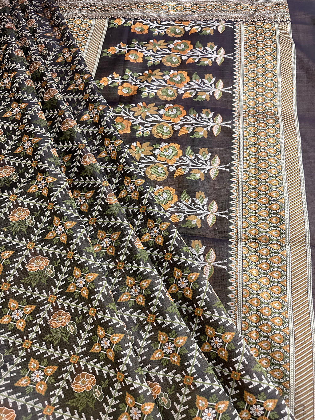 Pure Jamawar Tanchui Silk Handloom Saree – No Zari, Ultra Soft & Royal Weave | Banarasi Elegance
