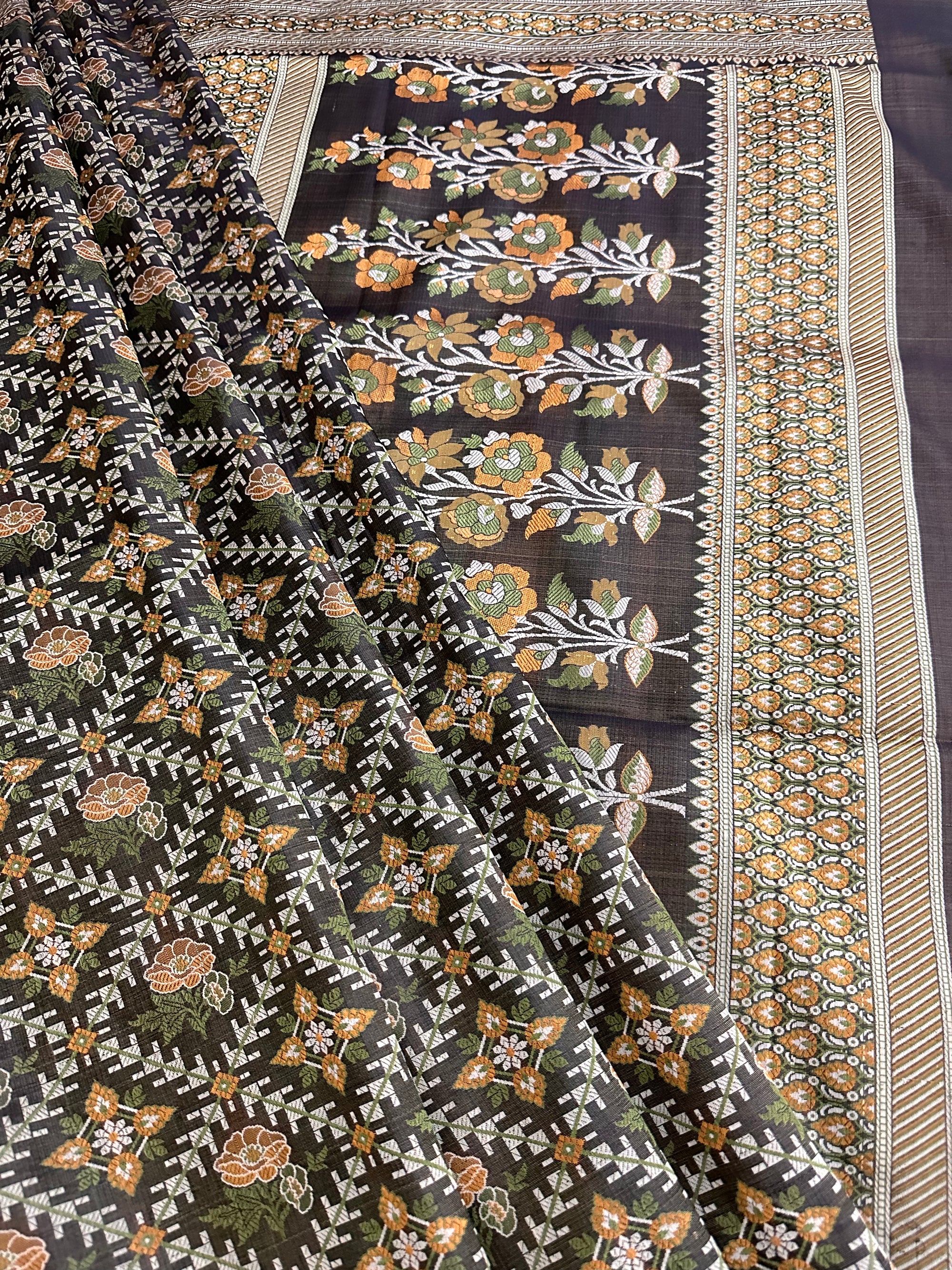 Pure Jamawar Tanchui Silk Handloom Saree – No Zari, Ultra Soft & Royal Weave | Banarasi Elegance