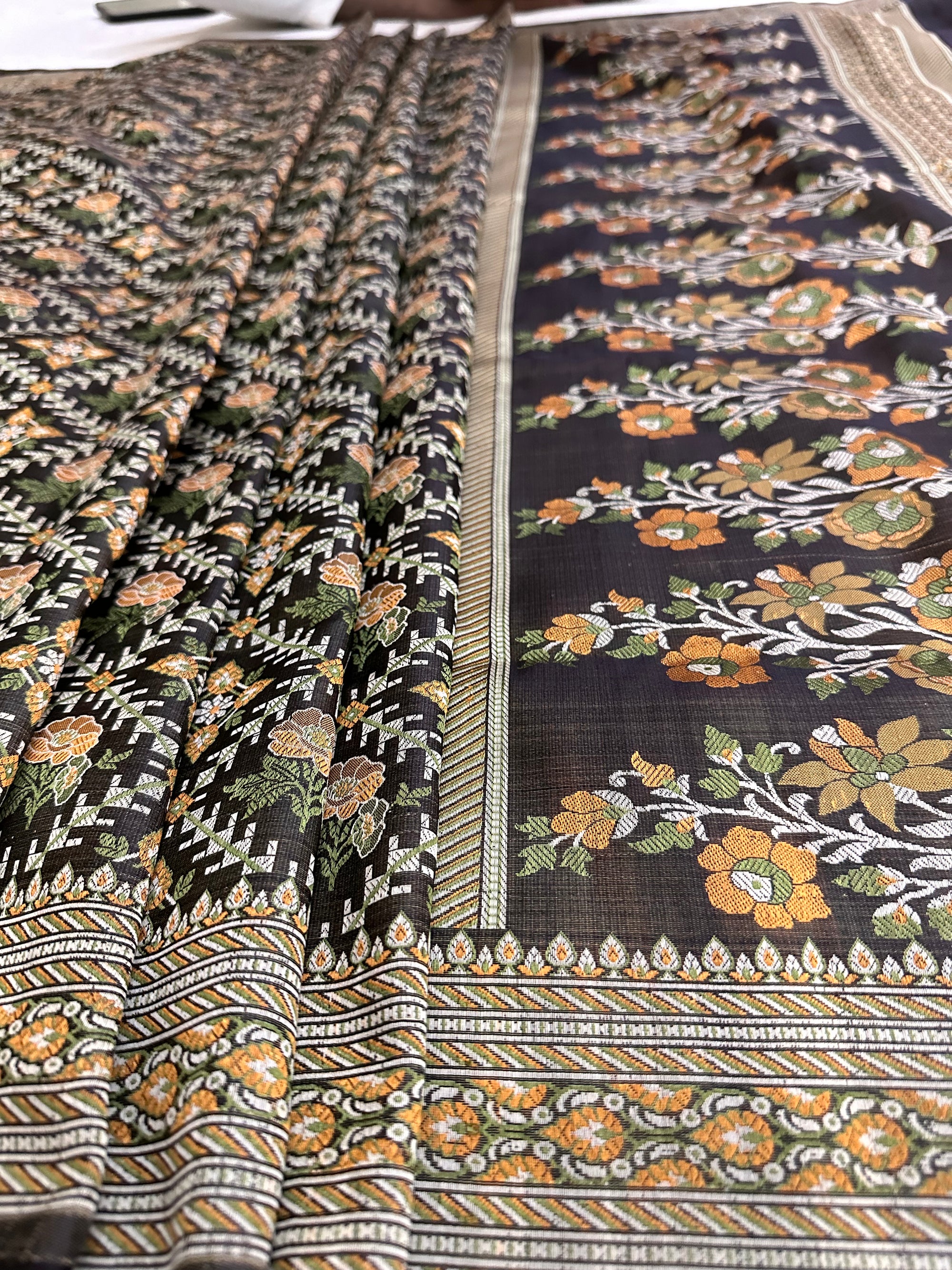 Pure Jamawar Tanchui Silk Handloom Saree – No Zari, Ultra Soft & Royal Weave | Banarasi Elegance