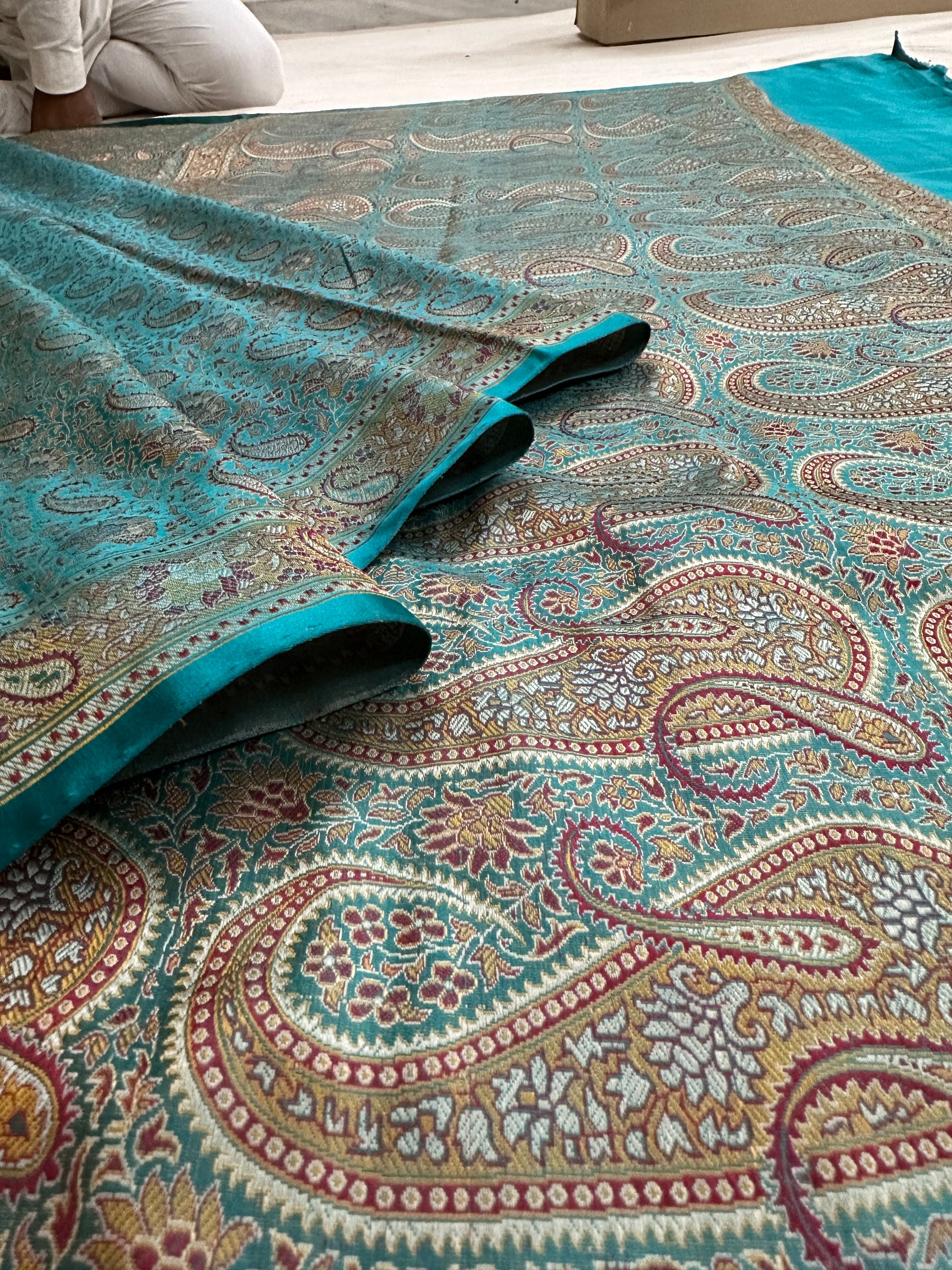 Pure Jamawar Tanchui Silk Handloom Saree – No Zari, Ultra Soft & Royal Weave | Banarasi Elegance