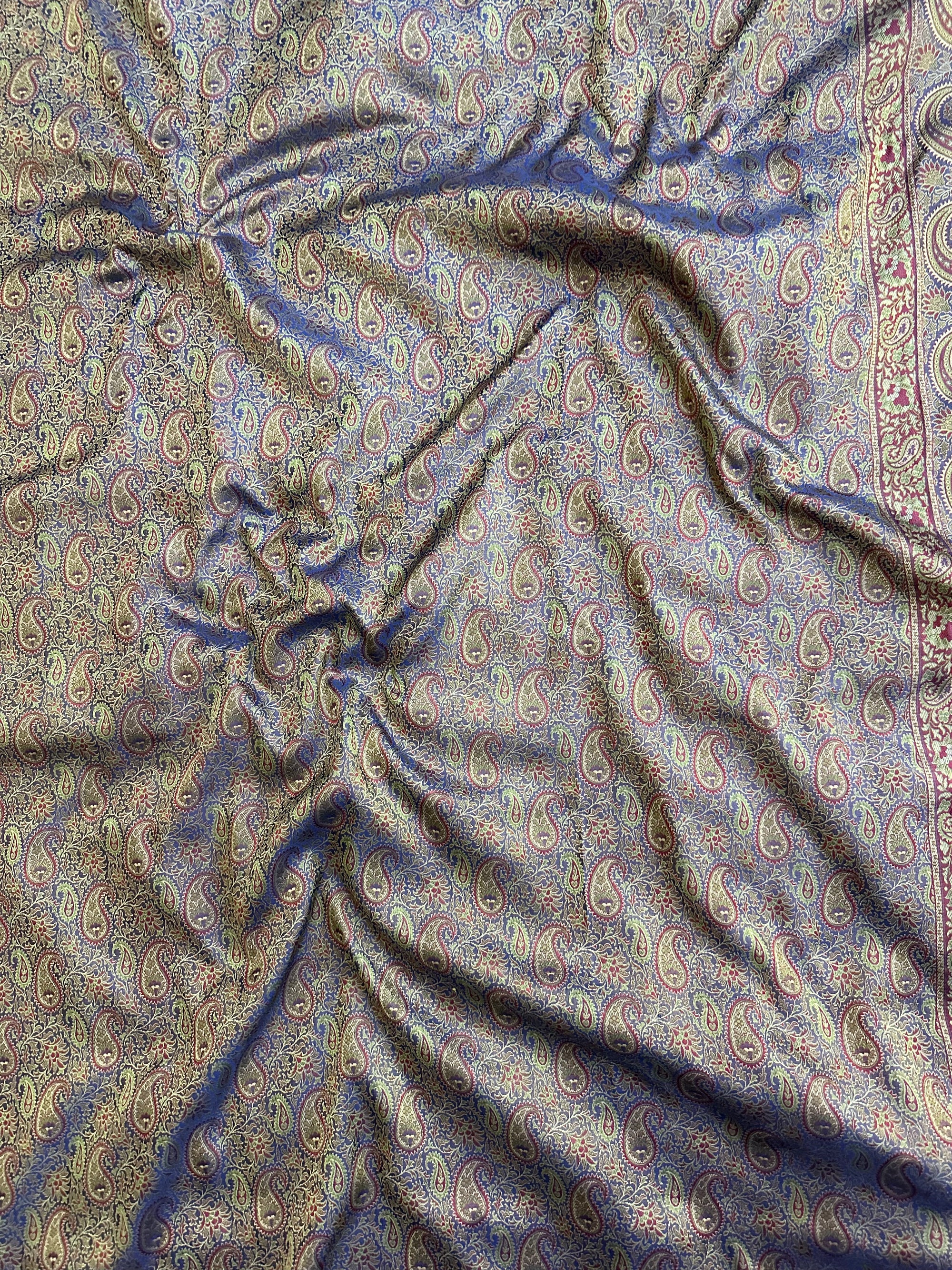 Pure Jamawar Tanchui Silk Handloom Saree – No Zari, Ultra Soft & Royal Weave | Banarasi Elegance