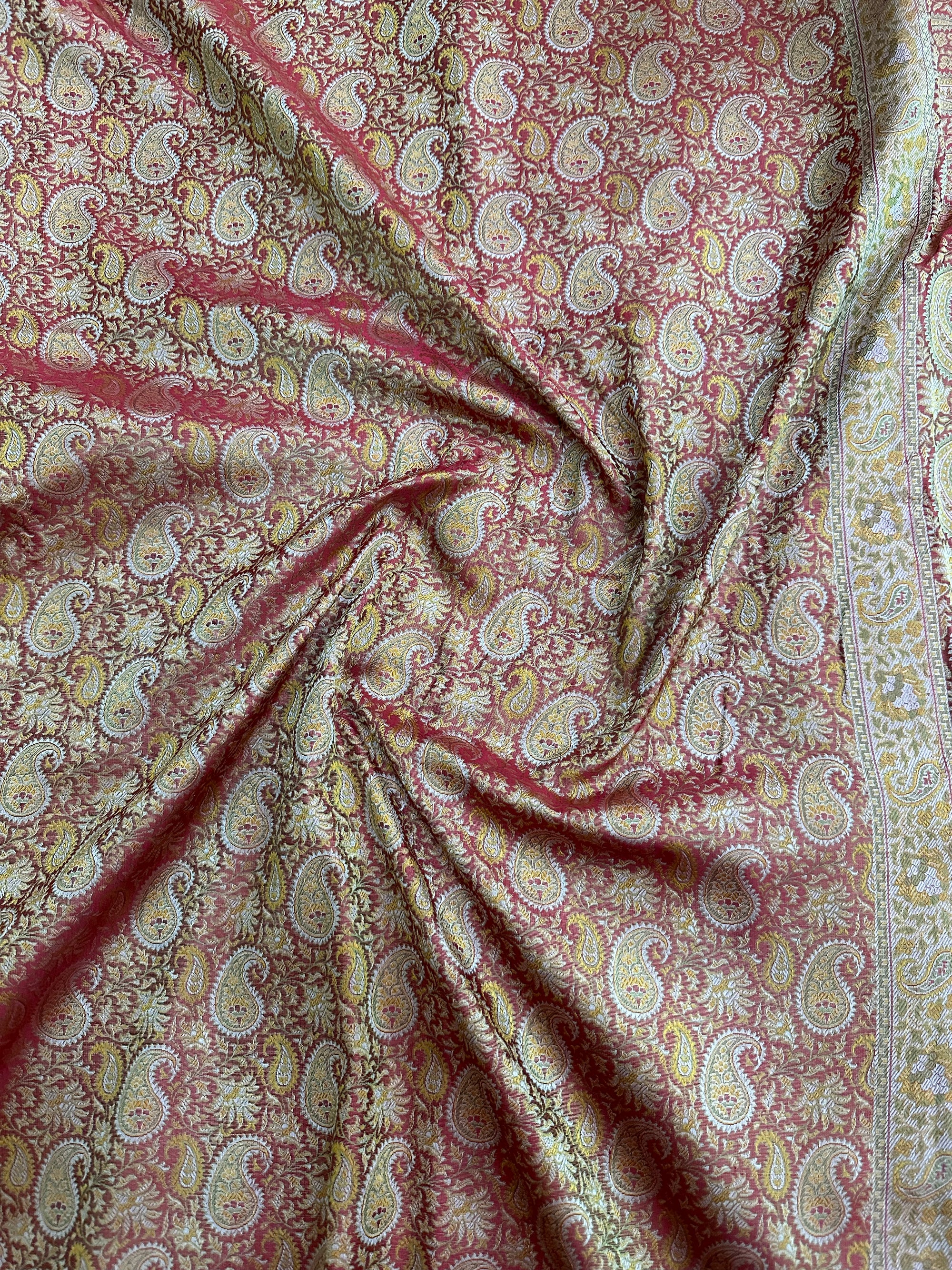 Pure Jamawar Tanchui Silk Handloom Saree – No Zari, Ultra Soft & Royal Weave | Banarasi Elegance